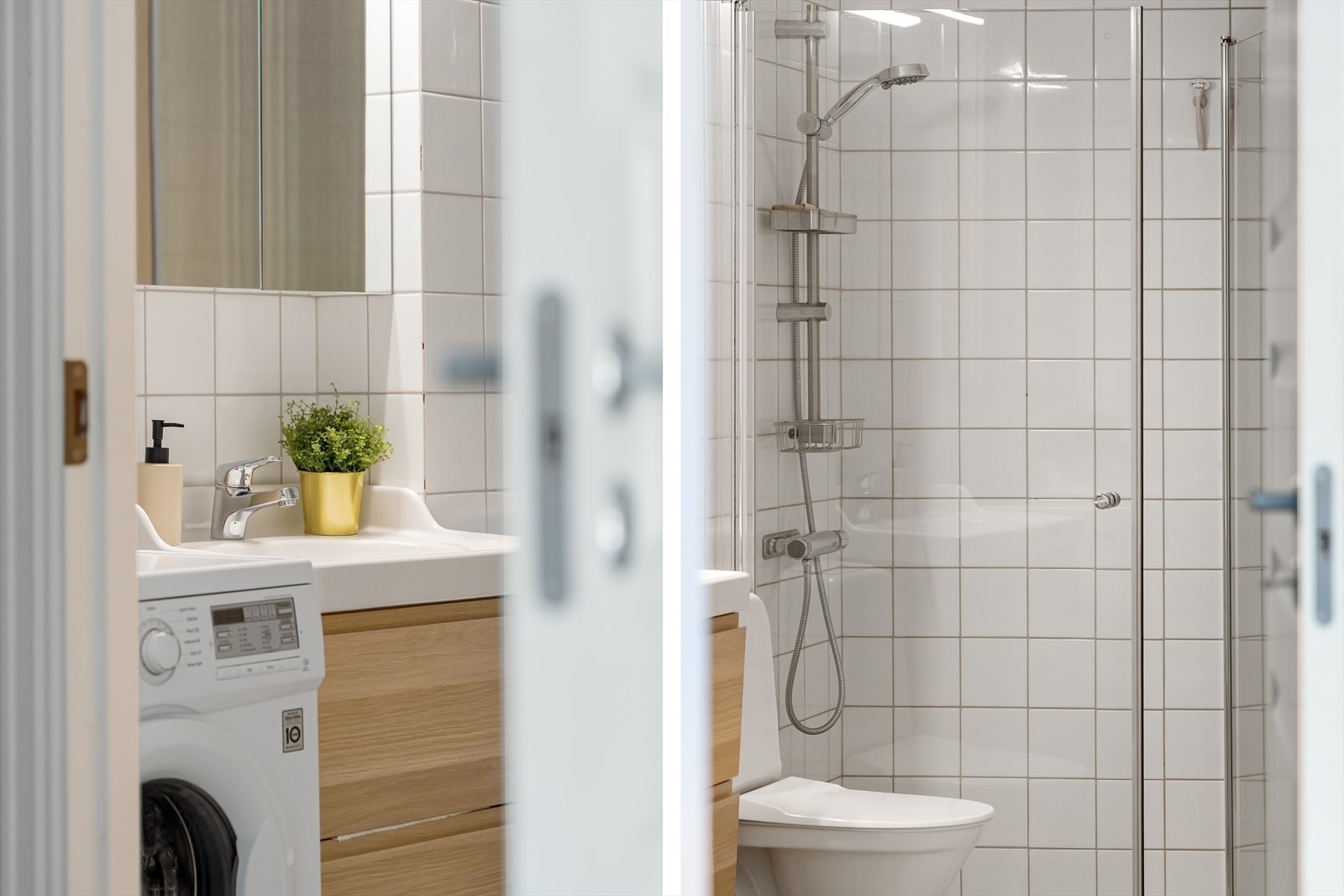 Badet ble oppgradert i 2018 med ny baderomsinnredning, servant og skap. Galleribilde