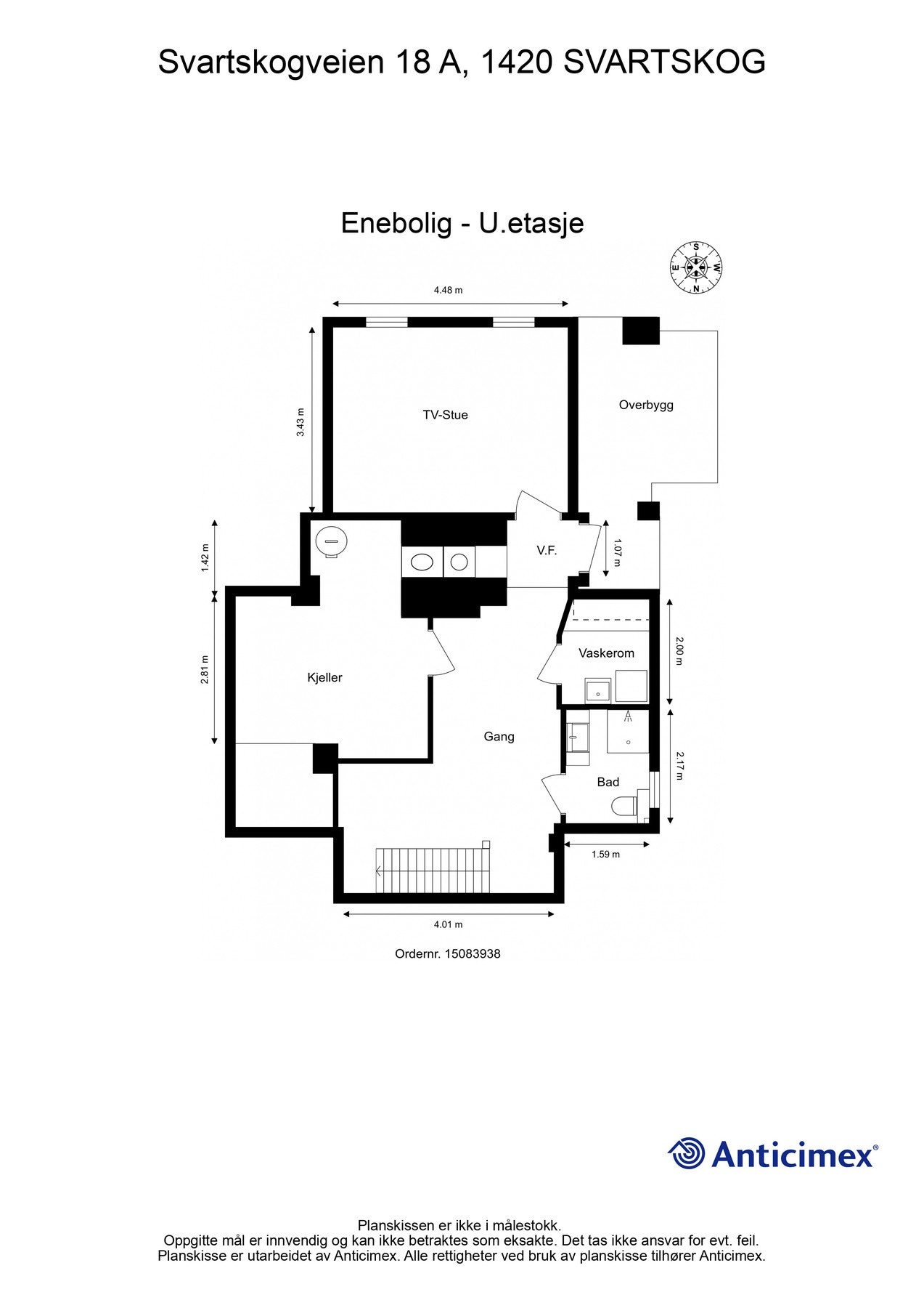 Enebolig underetasje Galleribilde