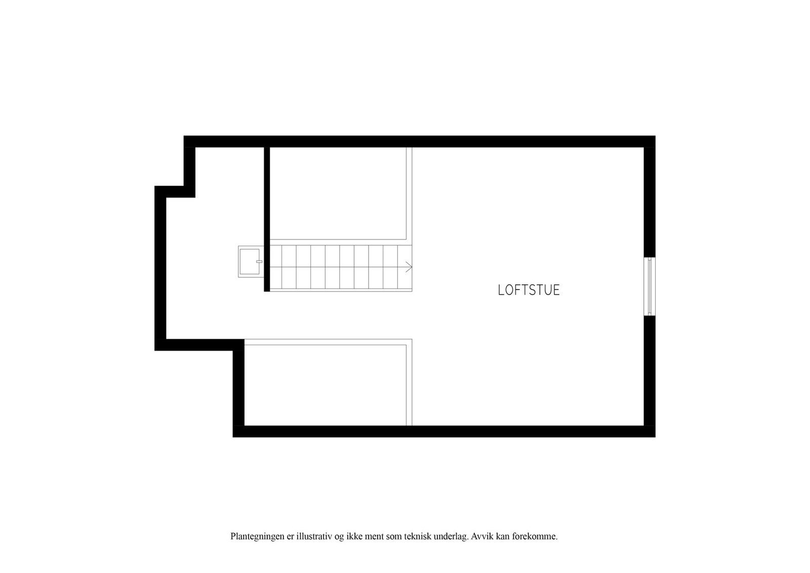 Planskisse - Loftstue Galleribilde