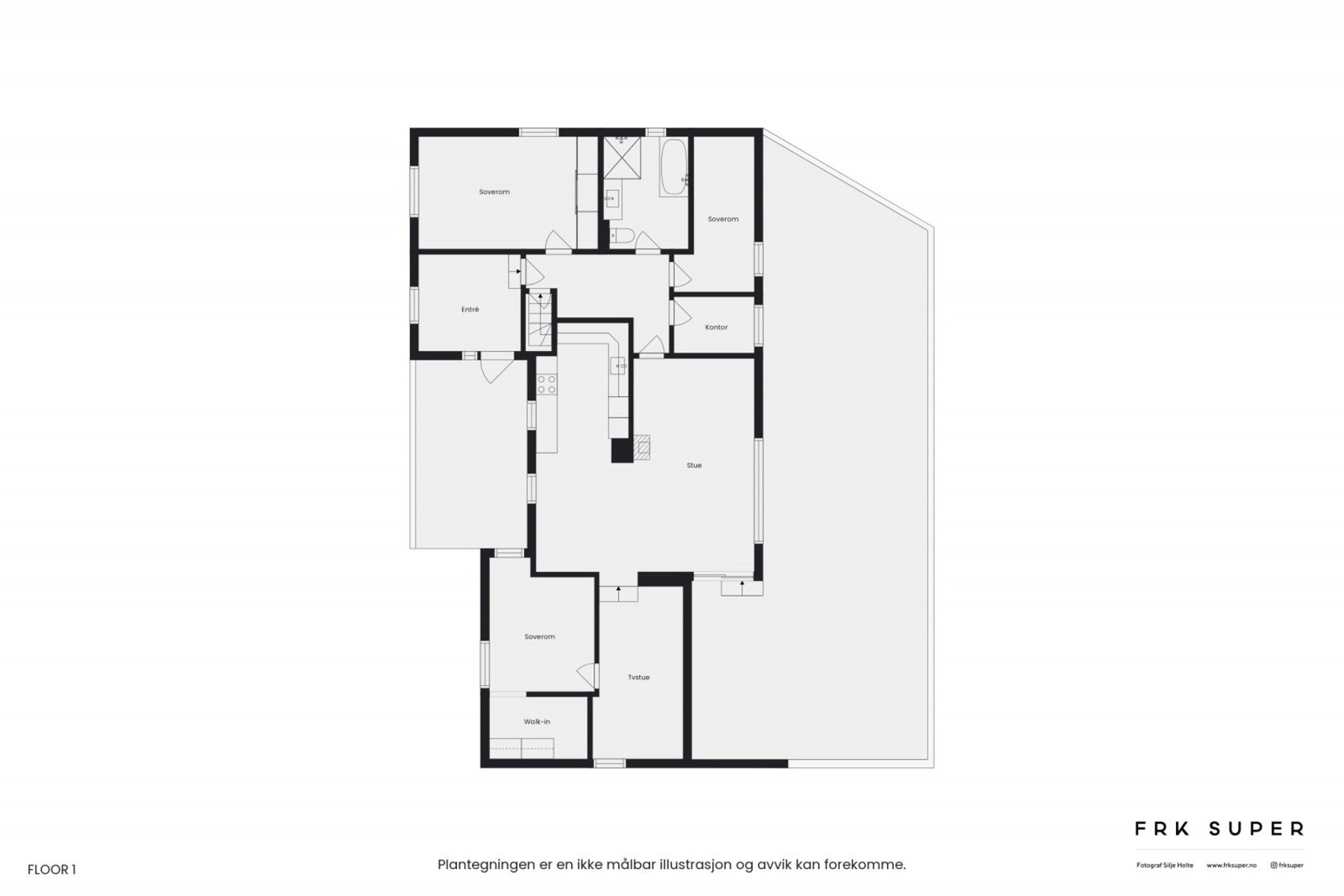 Plantegning 1.etasje Galleribilde