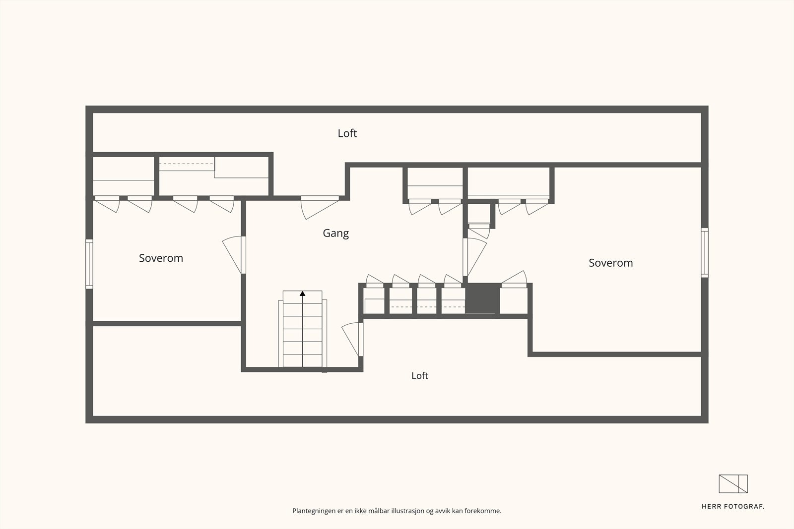 Plantegning loft Galleribilde