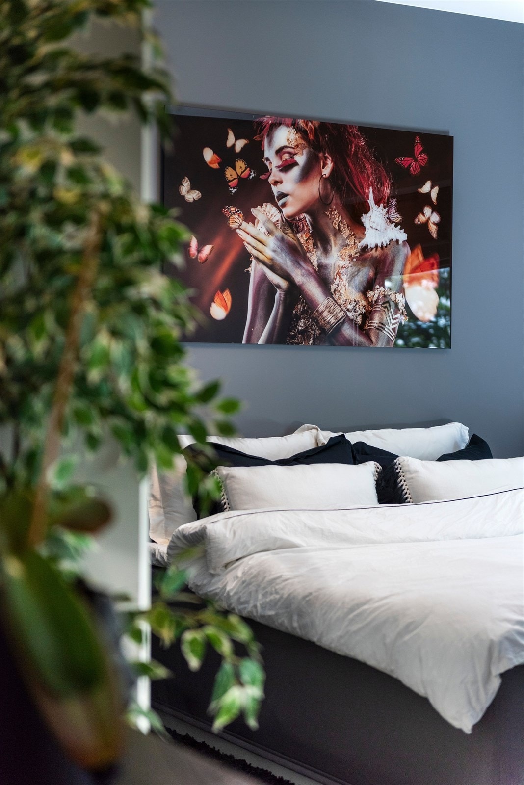 Gjennomgående moderne standard også i hybelen. Galleribilde