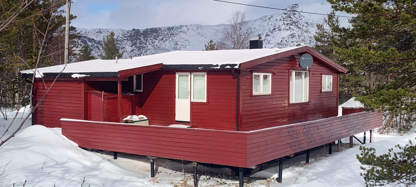 Hytten brukes både sommer som vinter Galleribilde