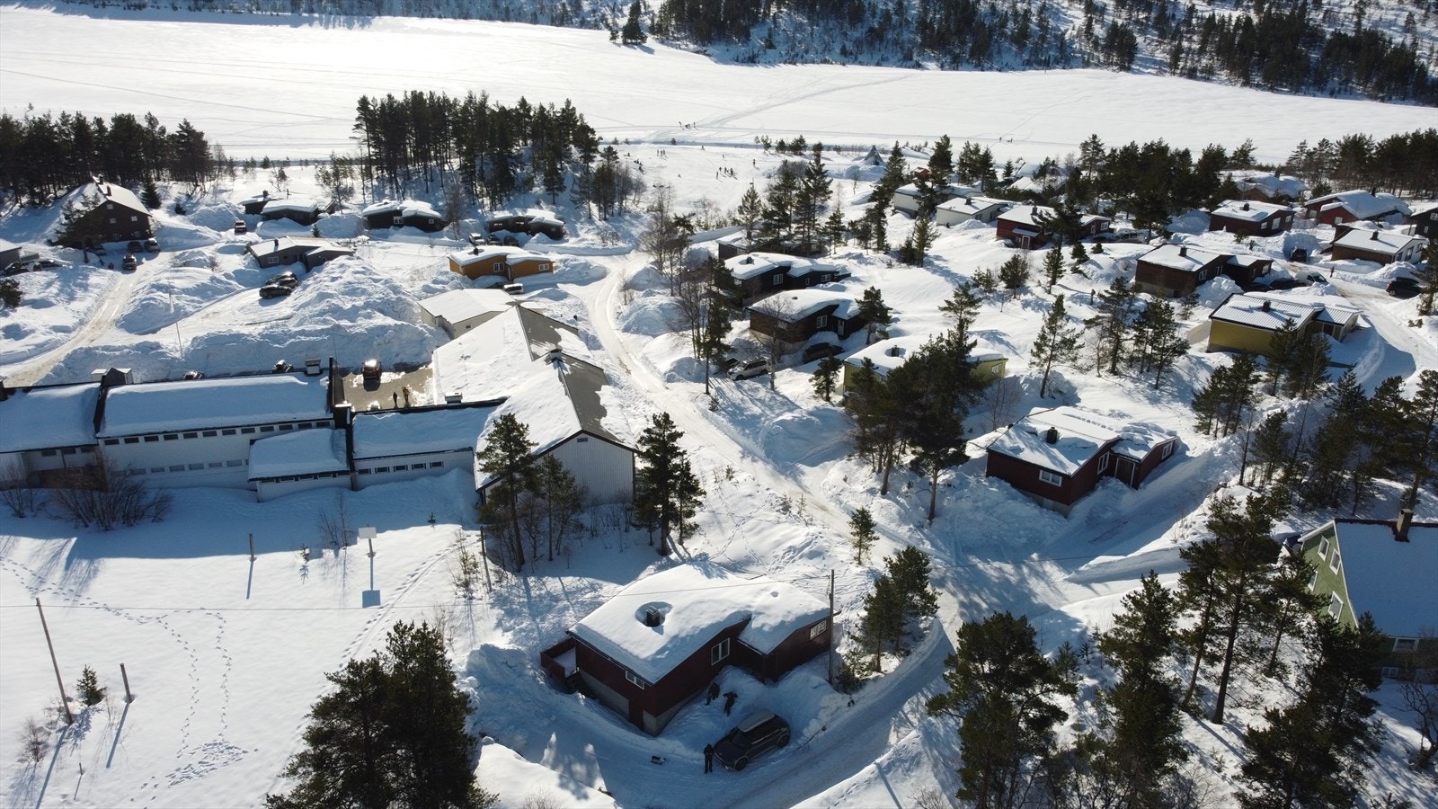 Tråkkede skiløyper kun en spassertur unna. Galleribilde