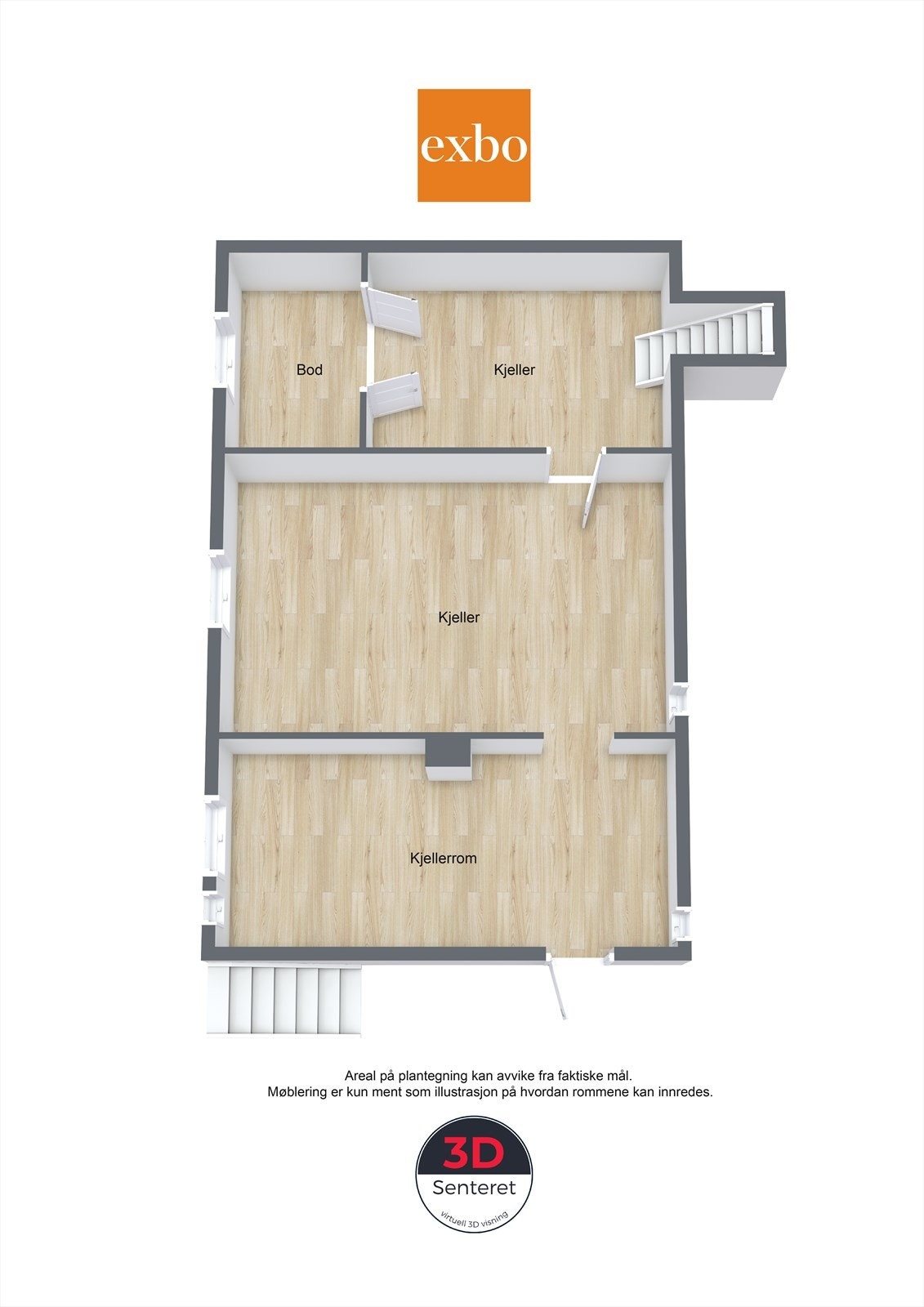 Plantegning underetasje: Galleribilde