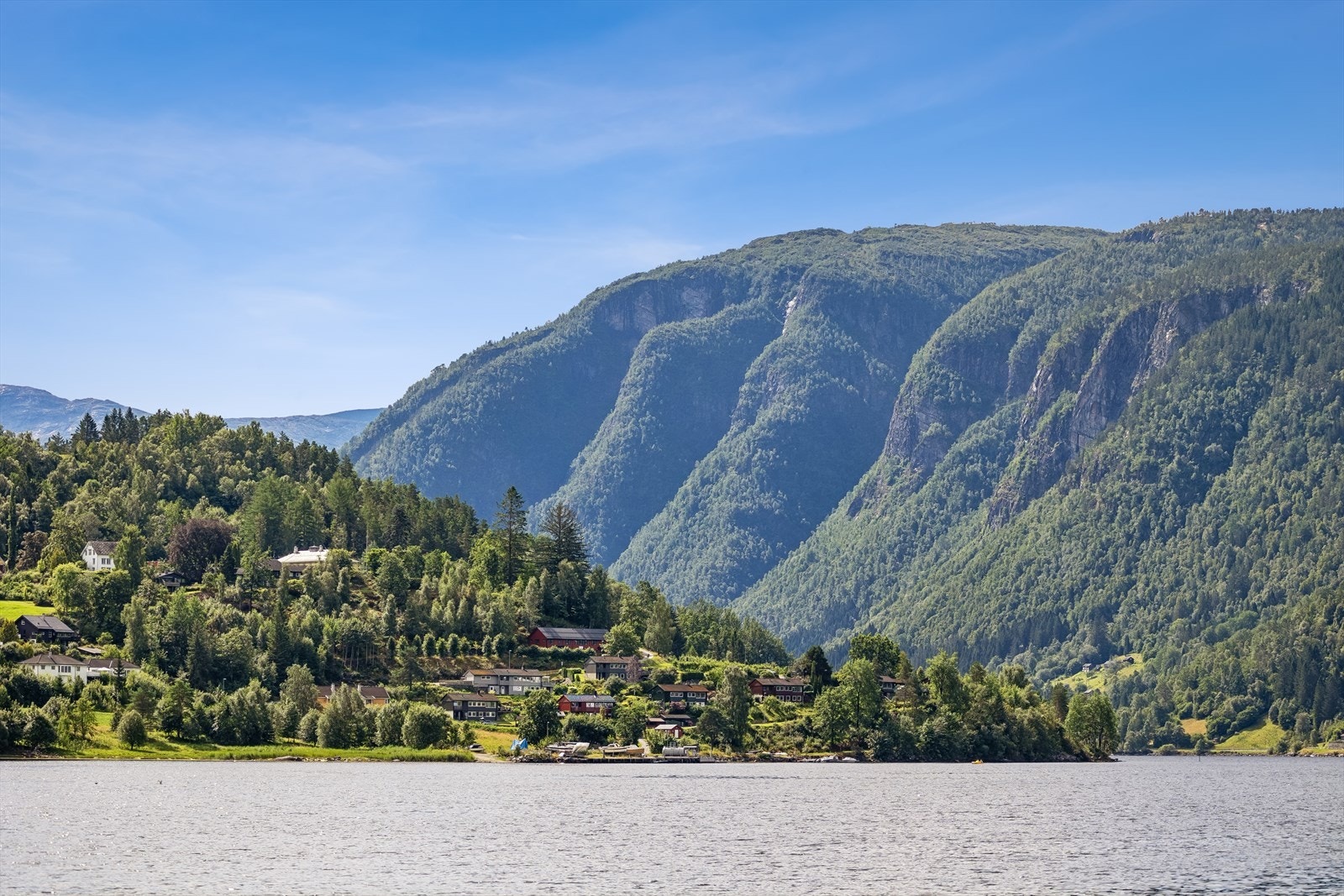 Flott boligområde i Ulvik. Galleribilde