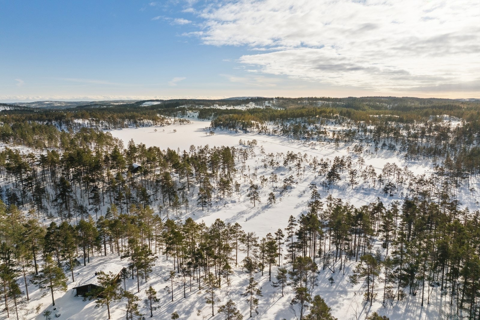 Sjarmerende hytte i rolige og naturskjønne omgivelser. Galleribilde