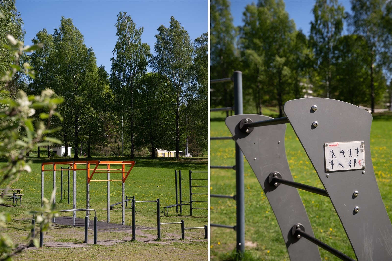 Nærområdet byr på flere treningsmuligheter, inkludert utendørs treningspark. Galleribilde