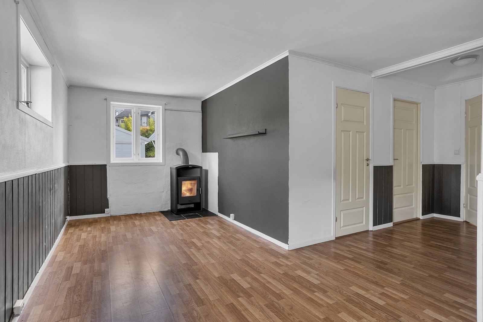 God plass til sofagruppe i stuen. Galleribilde