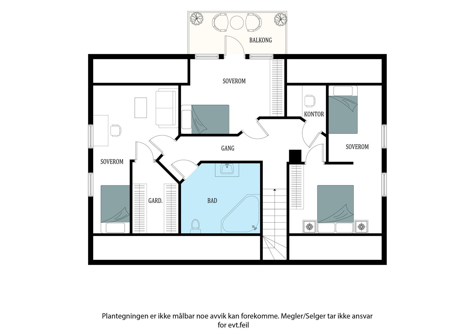 Plantegning 2.etasje Galleribilde