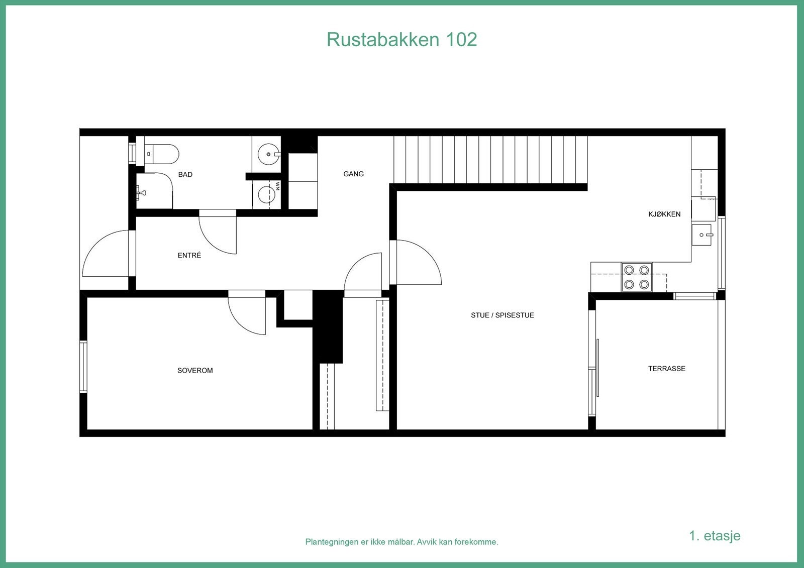 Plantegning 1. etasje Galleribilde