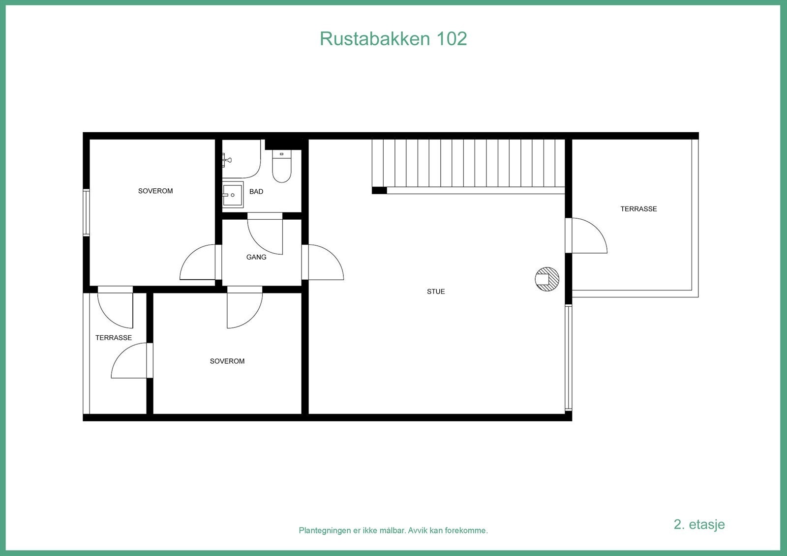 Plantegning 2. etasje Galleribilde