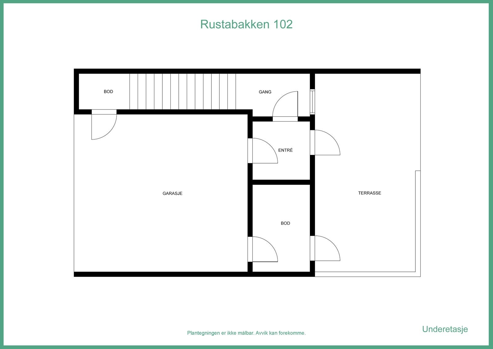 Plantegning underetasje Galleribilde