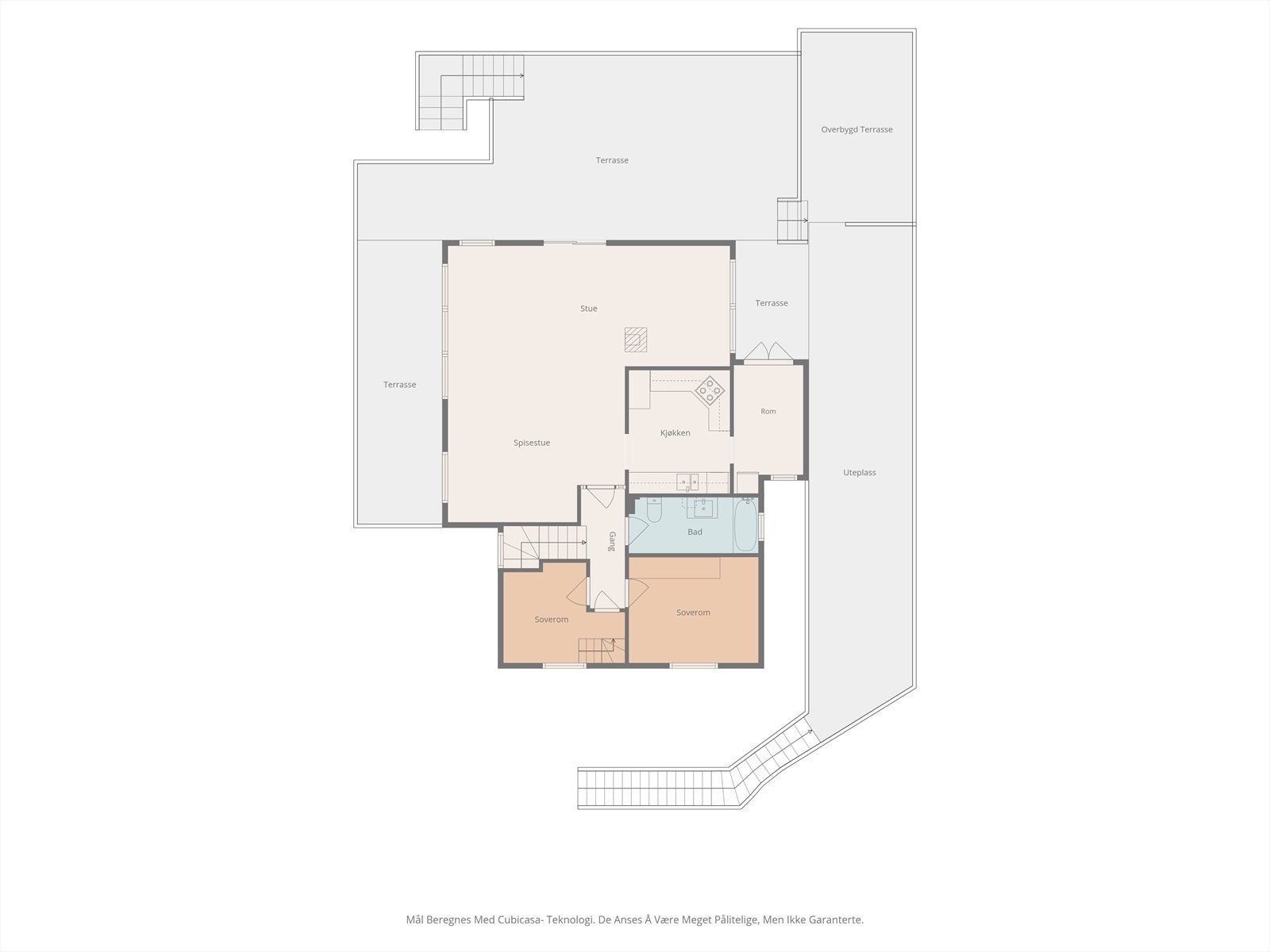 Plantegning 1. etasje Galleribilde