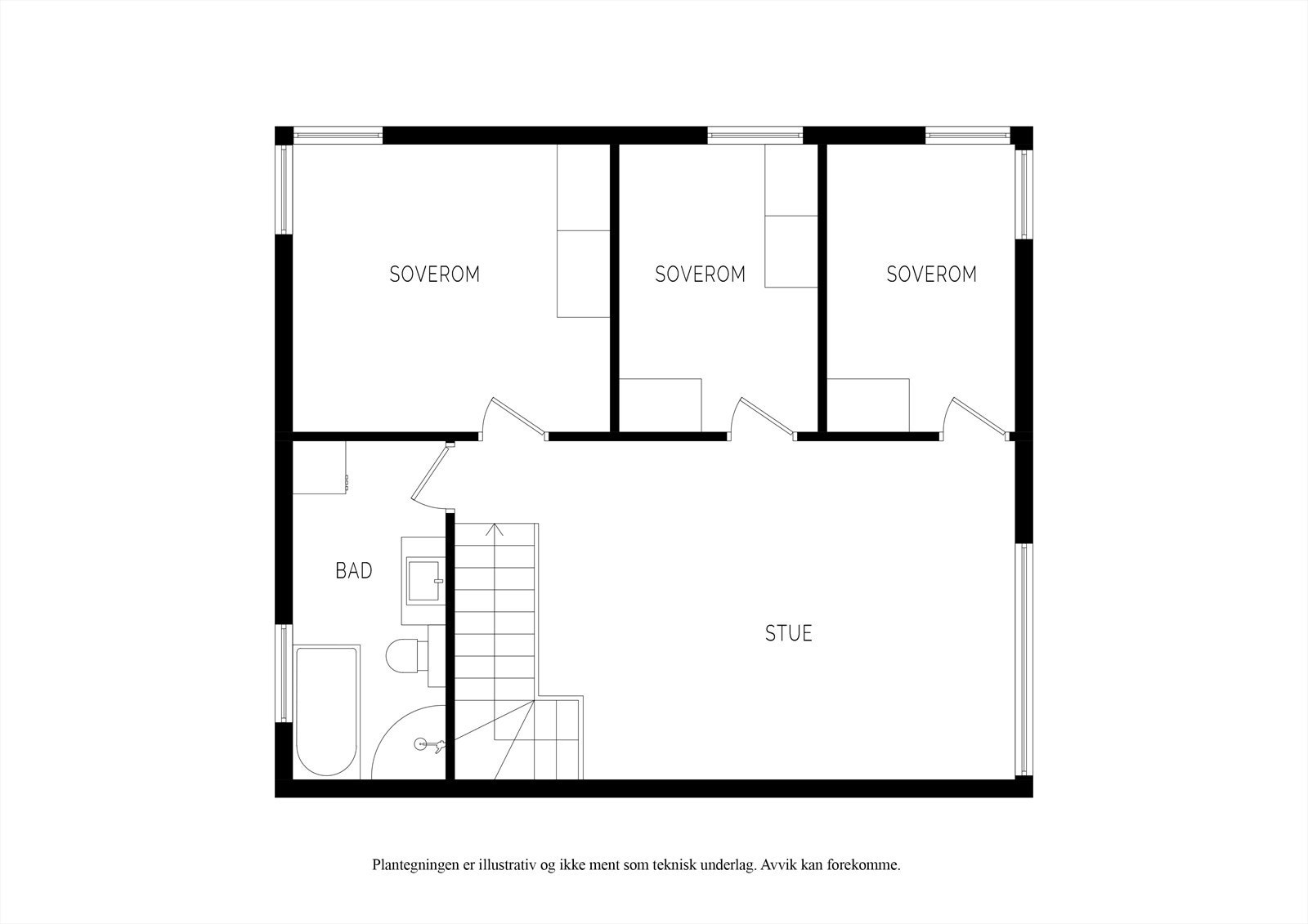Plantegning 2.etg. Galleribilde