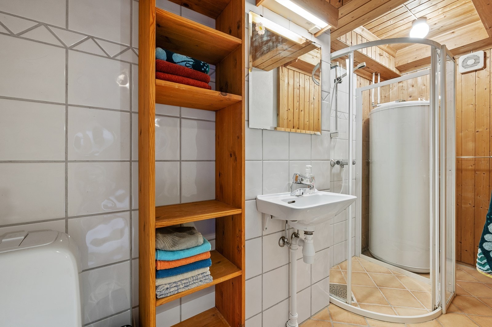 Bad i kjelleren er på 3,5m². Galleribilde