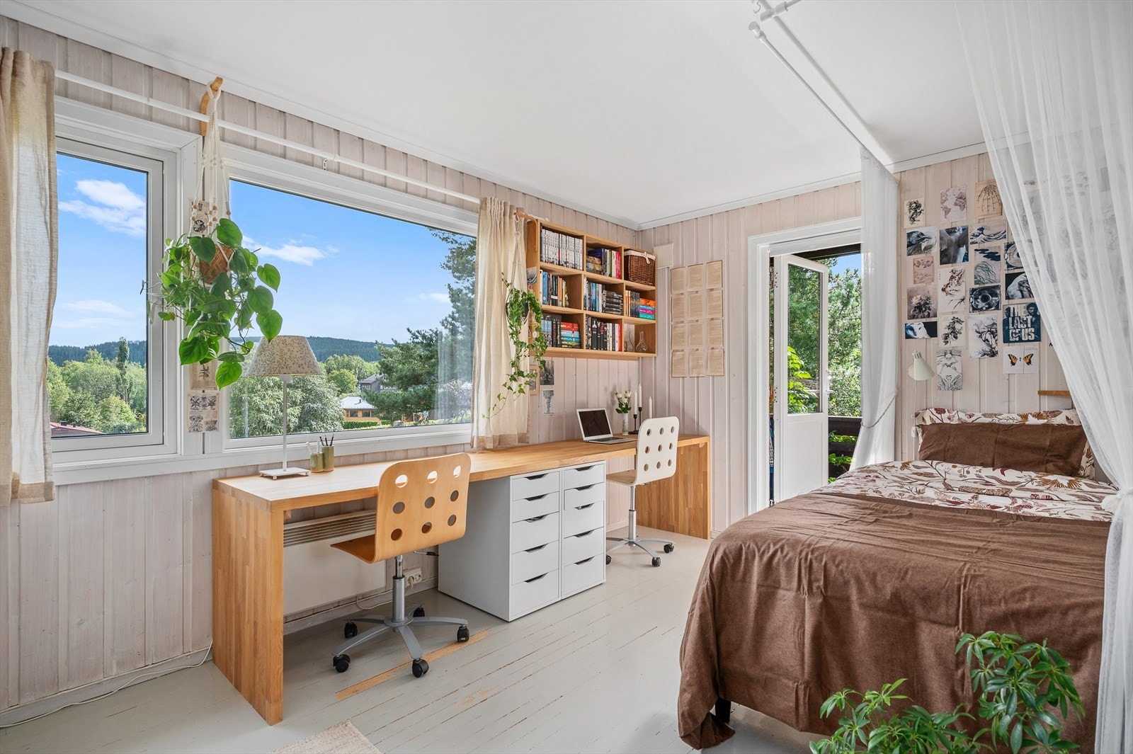 Det første soverommet i hoveddelen er på 13m². Galleribilde