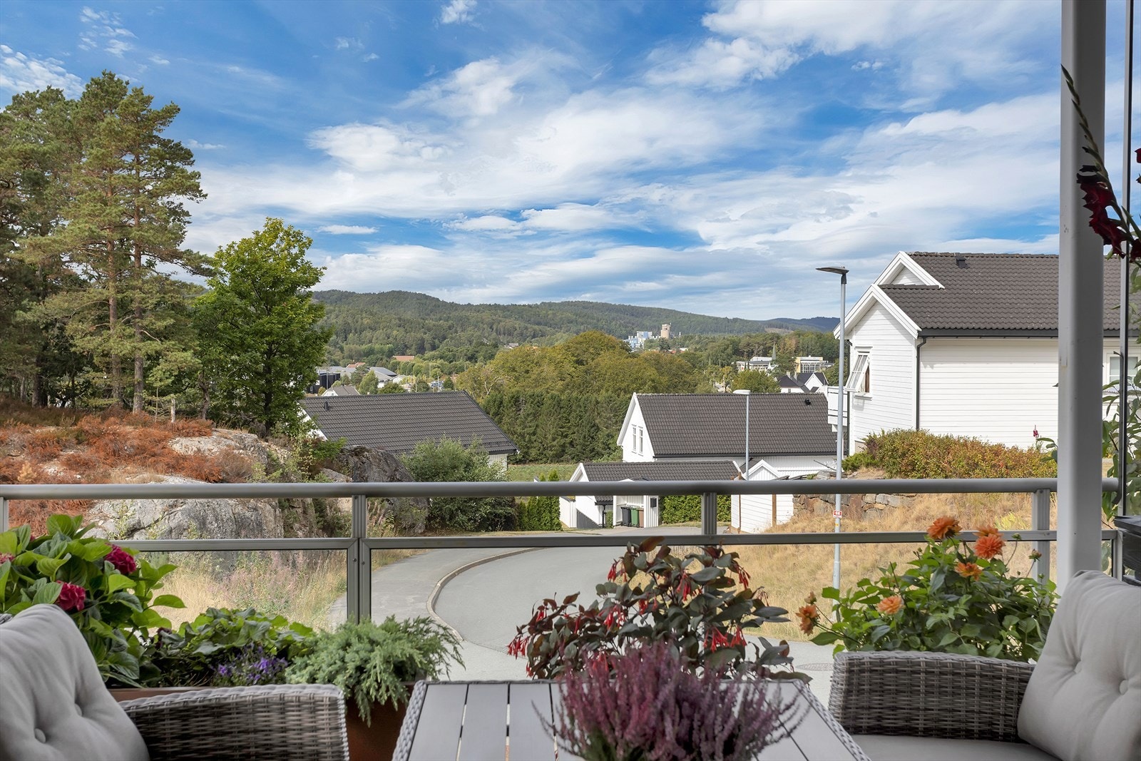 Utsikt fra balkongen. Galleribilde