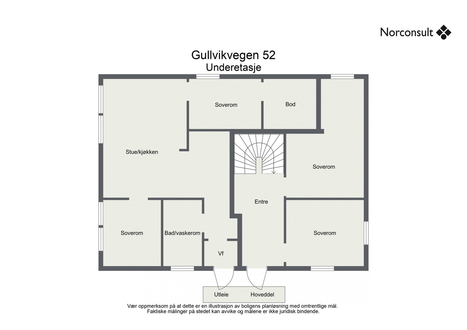 Planskisse - Underetasje Galleribilde