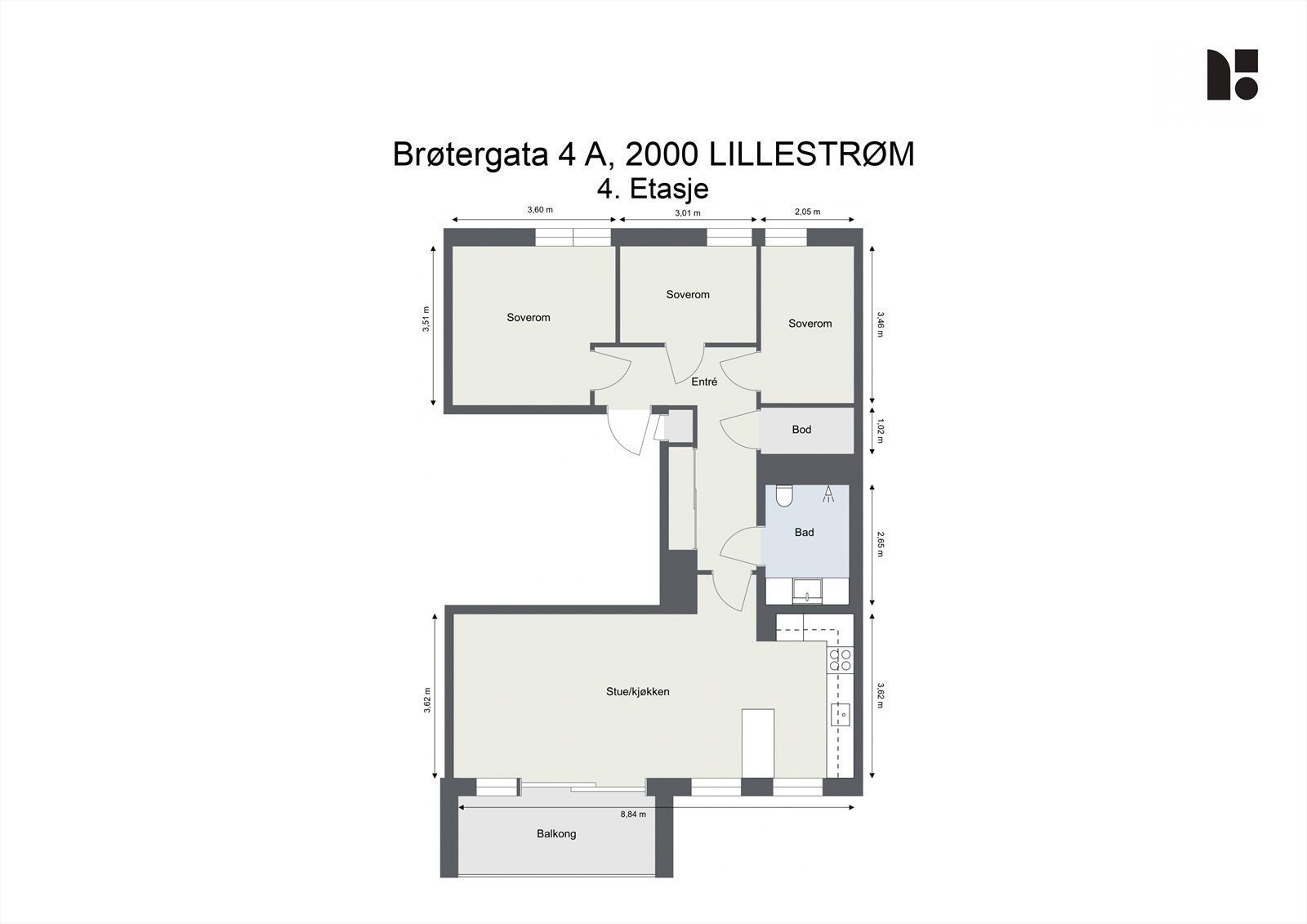 Plantegning Galleribilde