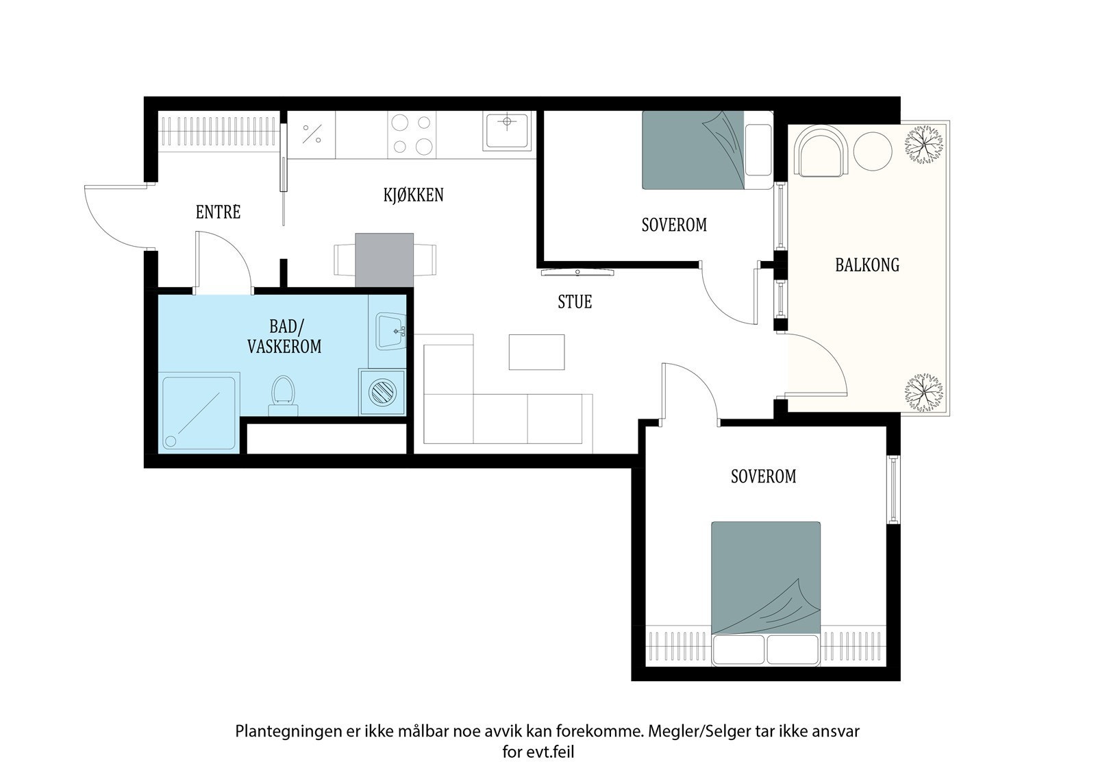 Fullstendig plantegning Galleribilde