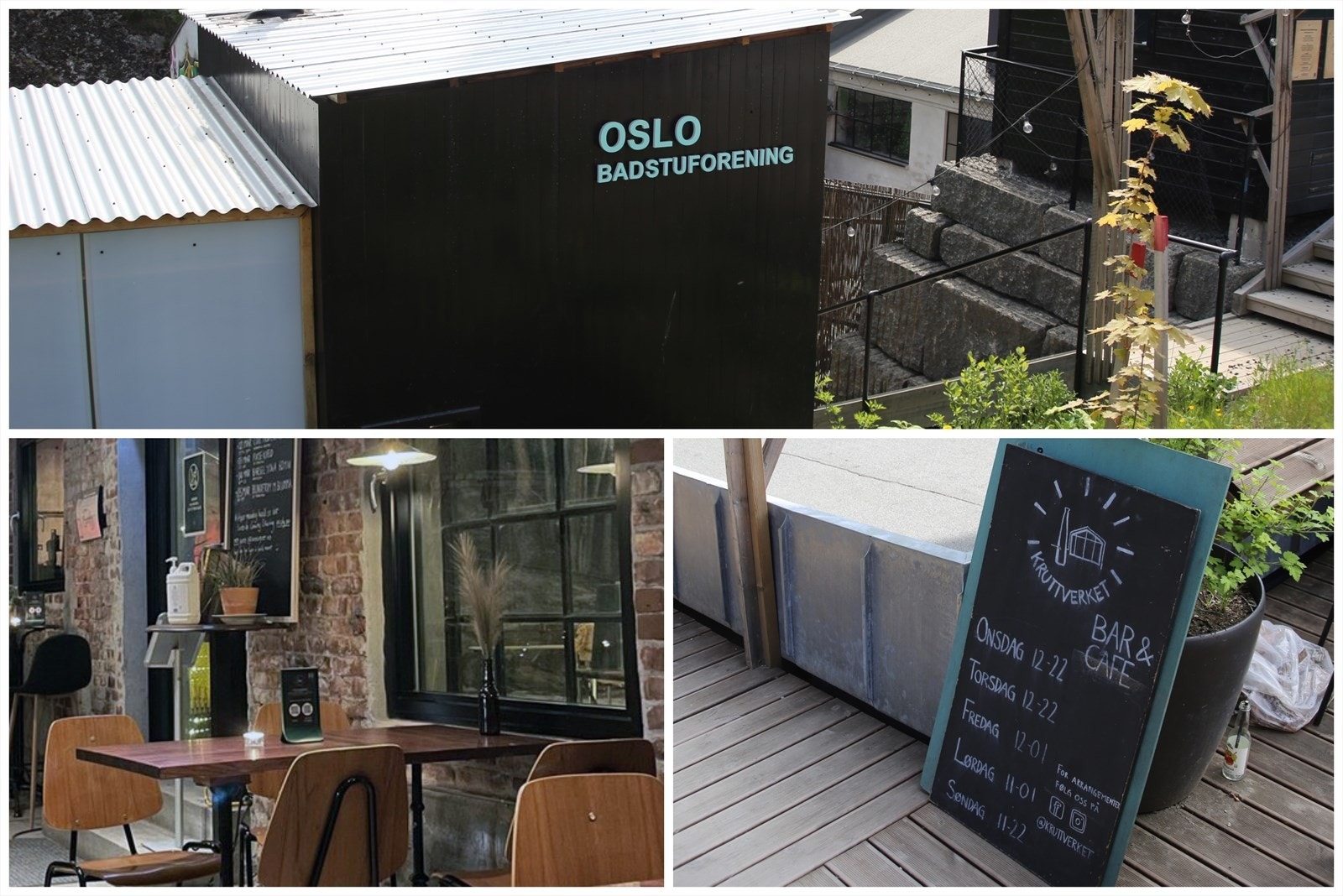 Langs Alnaelva, finner du Kruttverket, en unik møteplass i en gammel industribygning med sjel og karakter. Oslo Badstuforening på Kroloftet har blitt en viktig del av Oslos urbane friluftsliv, tilbyr vedfyrte badstuer. Galleribilde