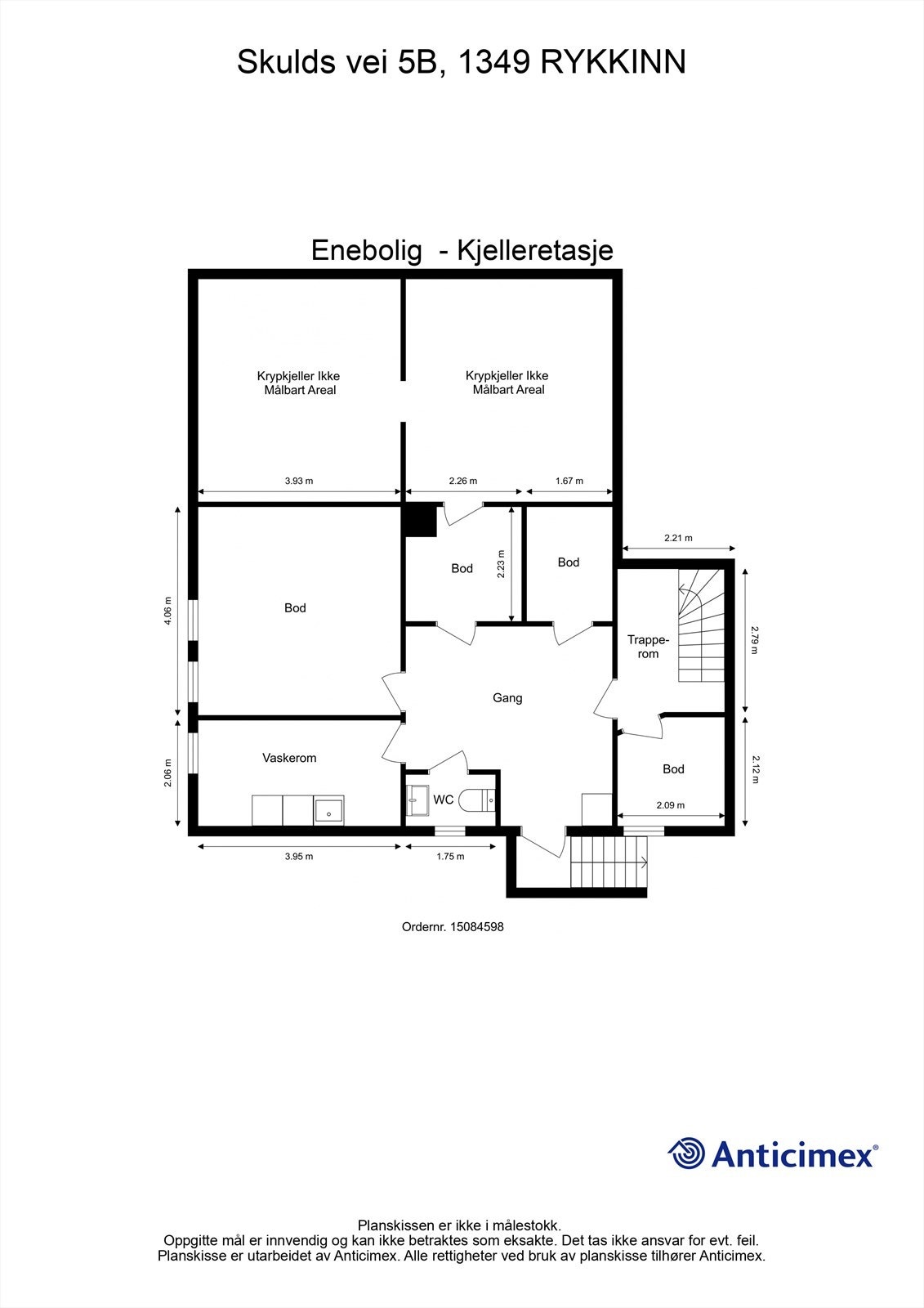Plantegning- Kjelleretasje Galleribilde