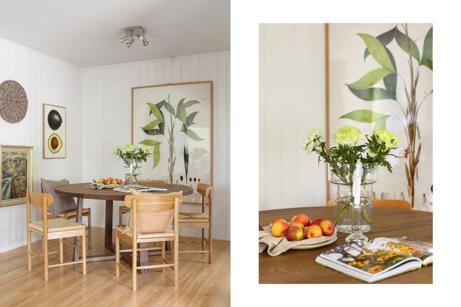 Spisestuen ligger i naturlig tilknytning både til stuen og kjøkkenet og skaper en egen, hyggelig sone for måltider og samvær. Galleribilde