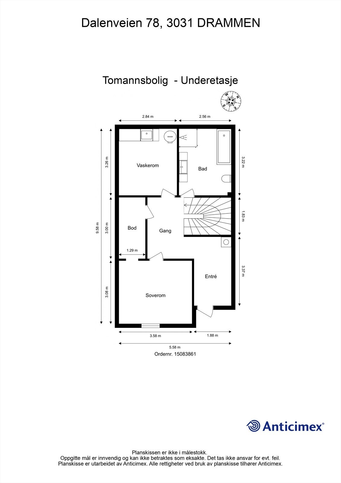 Plantegning - Underetasje Galleribilde
