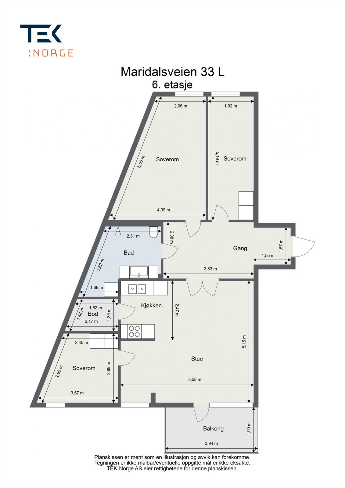 Plantegning Galleribilde