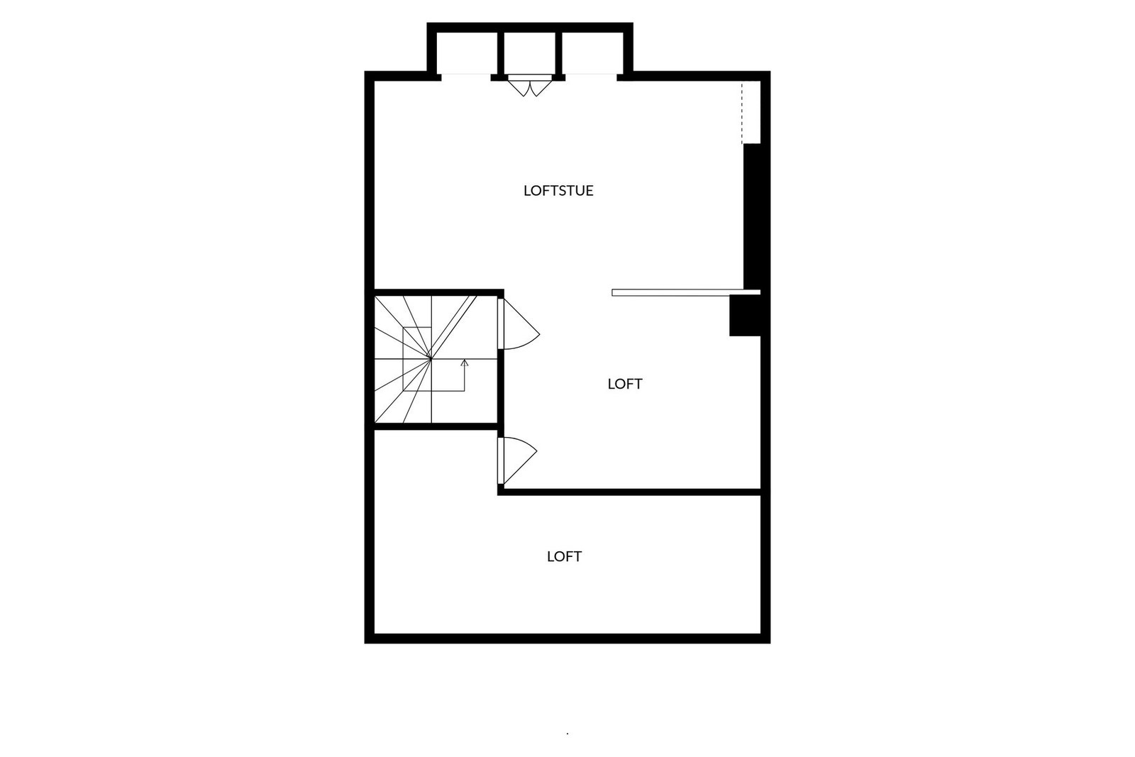 Plantegning loft. Galleribilde
