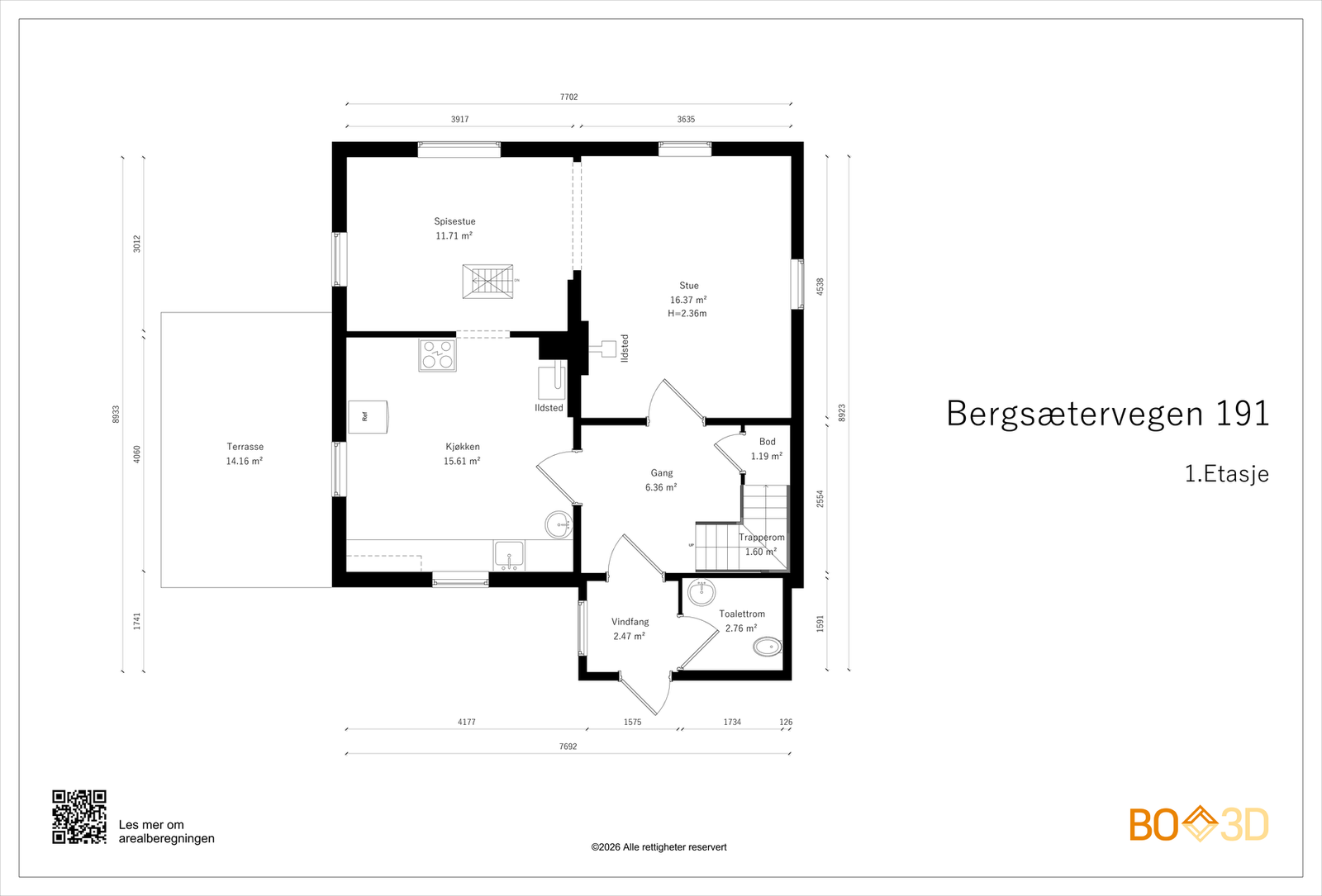 Plantegning Galleribilde