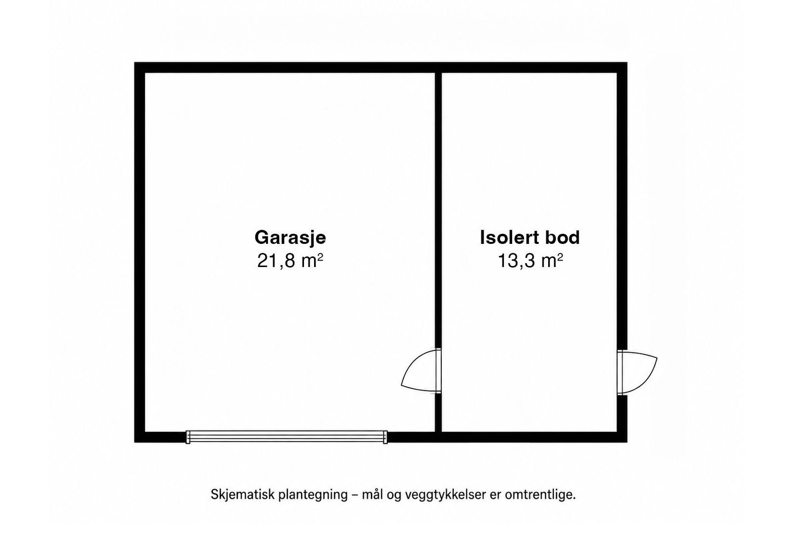 Plantegning garasje Galleribilde