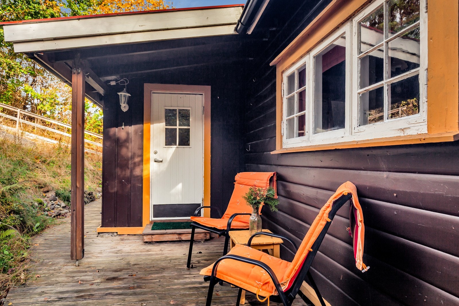 Delvis overbygget terrasse på ca. 14 kvm. Galleribilde