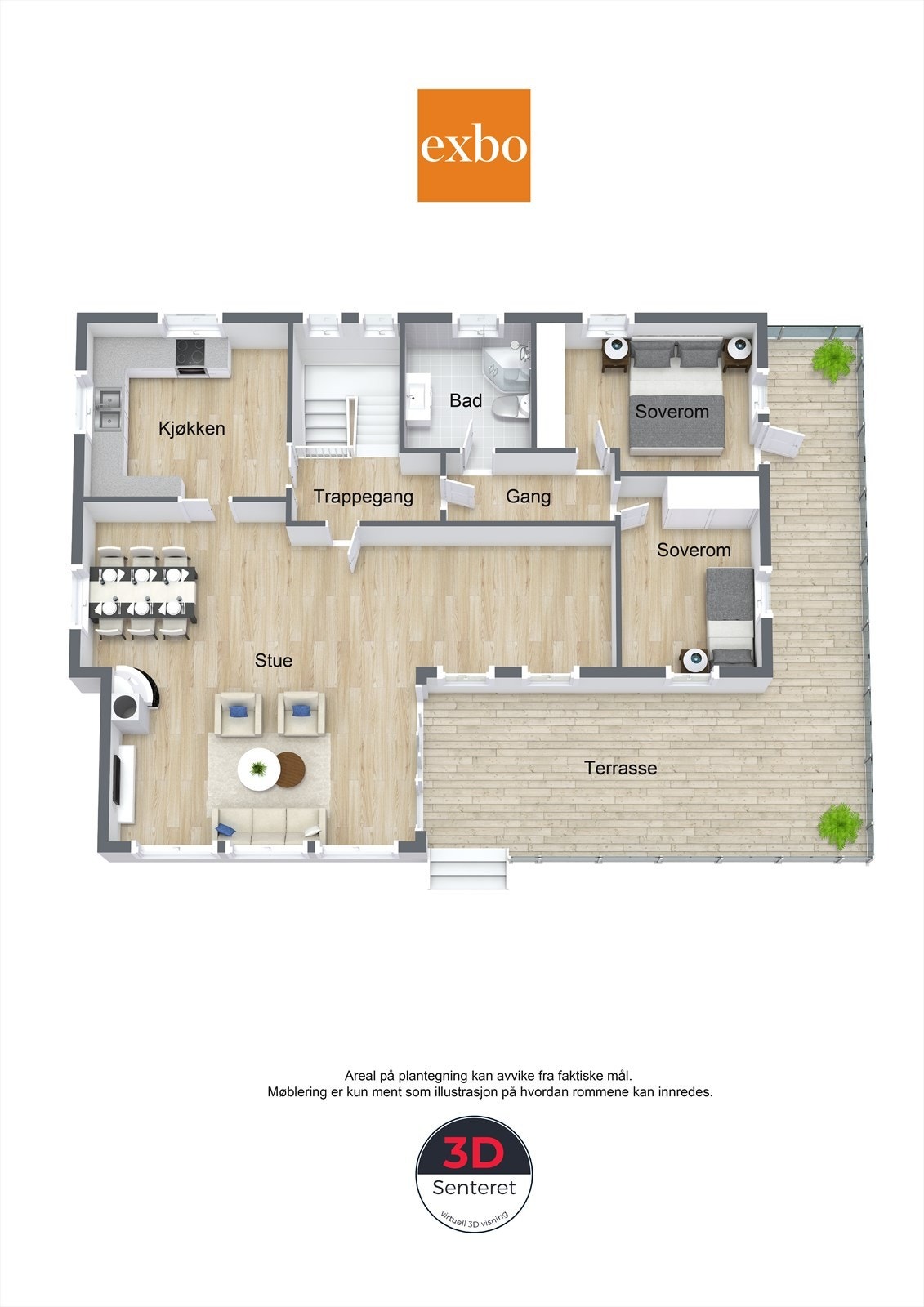Plantegning 2.etg Galleribilde
