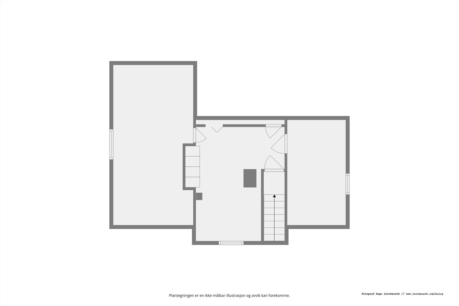 Planskisse loft. Galleribilde