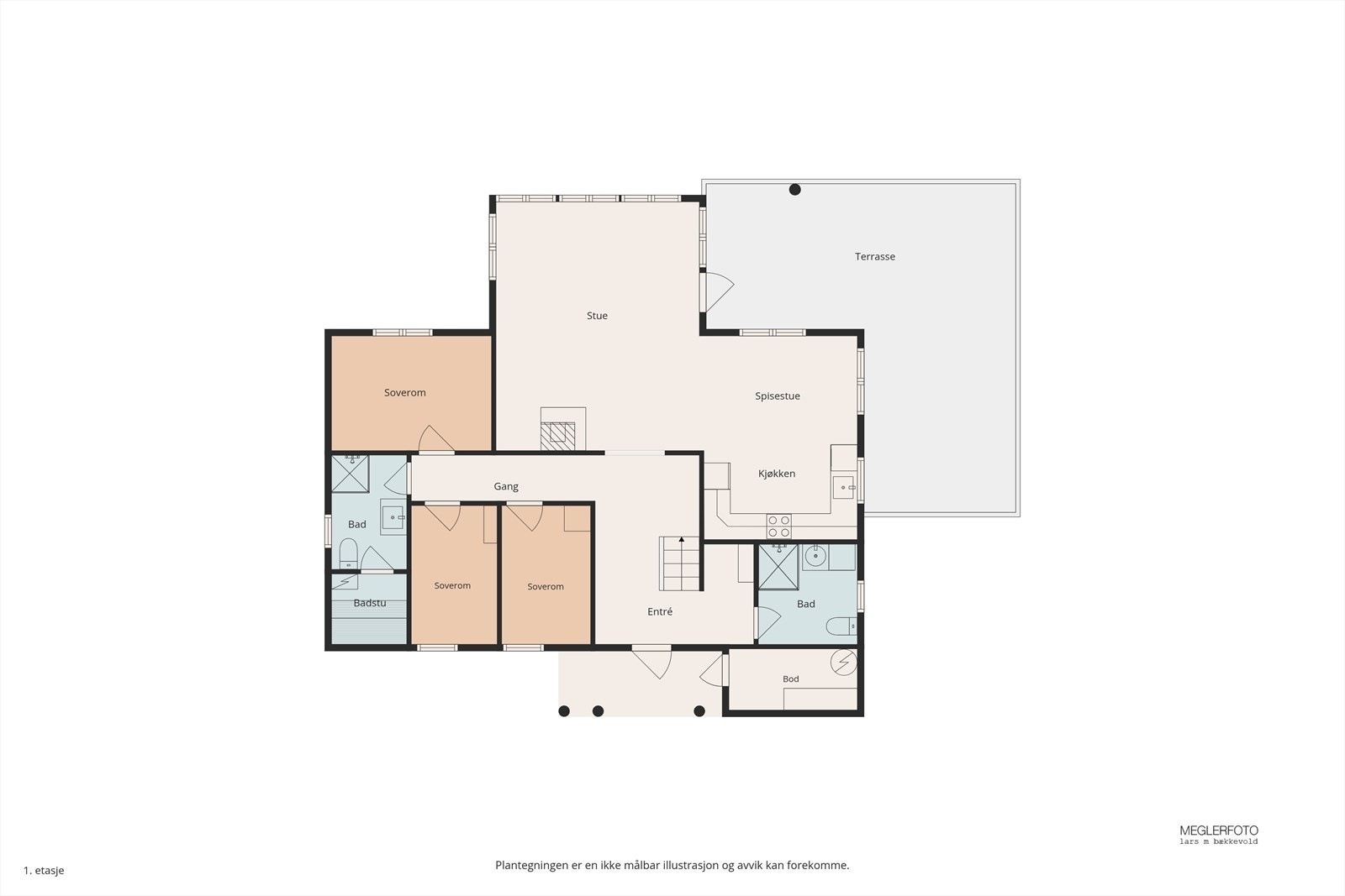 Plantegning hovedplan Galleribilde