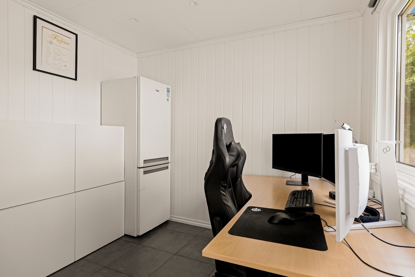 Innredet rom som i dag benyttes som kontor. Galleribilde