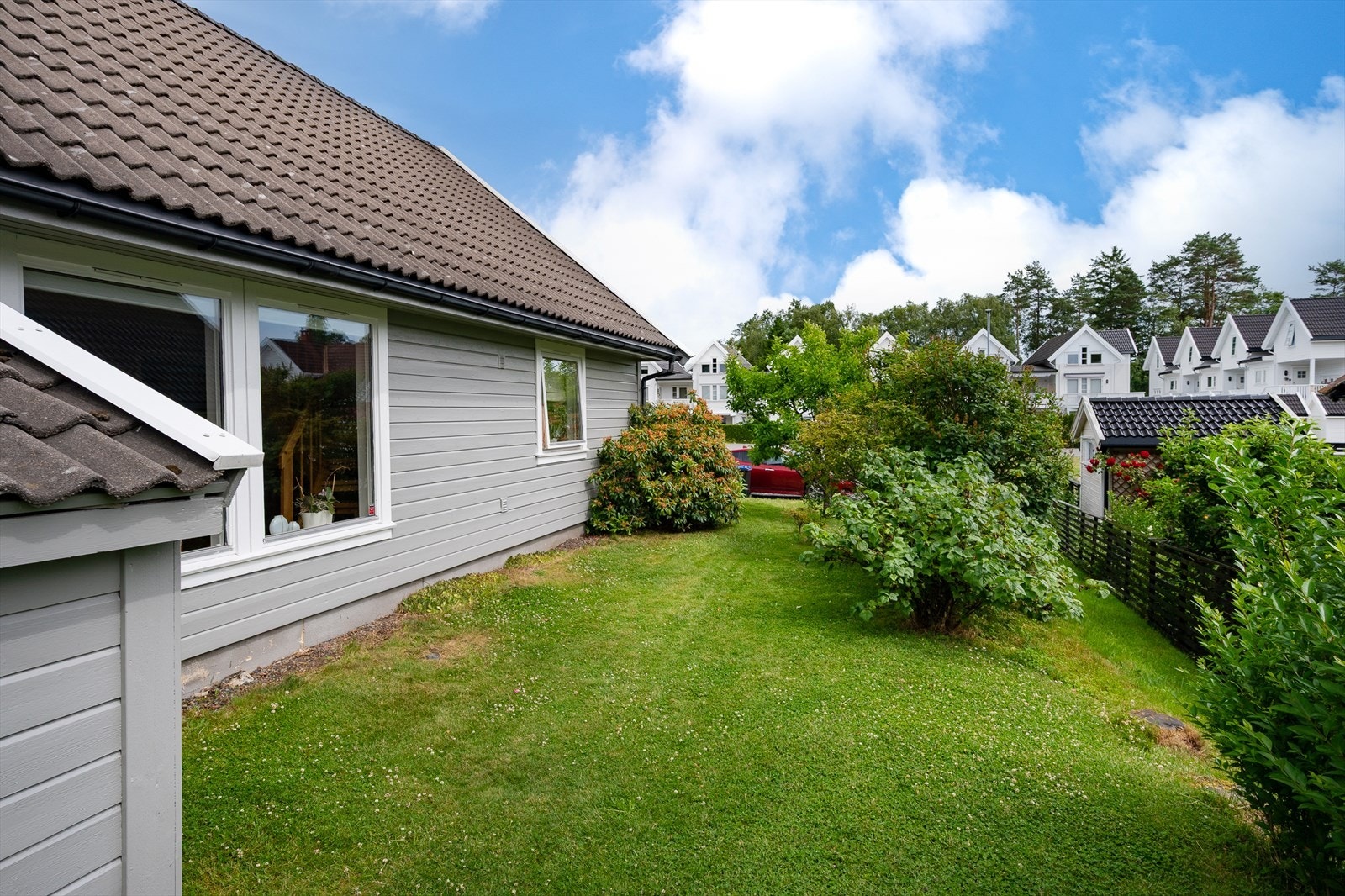 Hagen byr på gode leke- og utfoldelsesmuligheter. Galleribilde