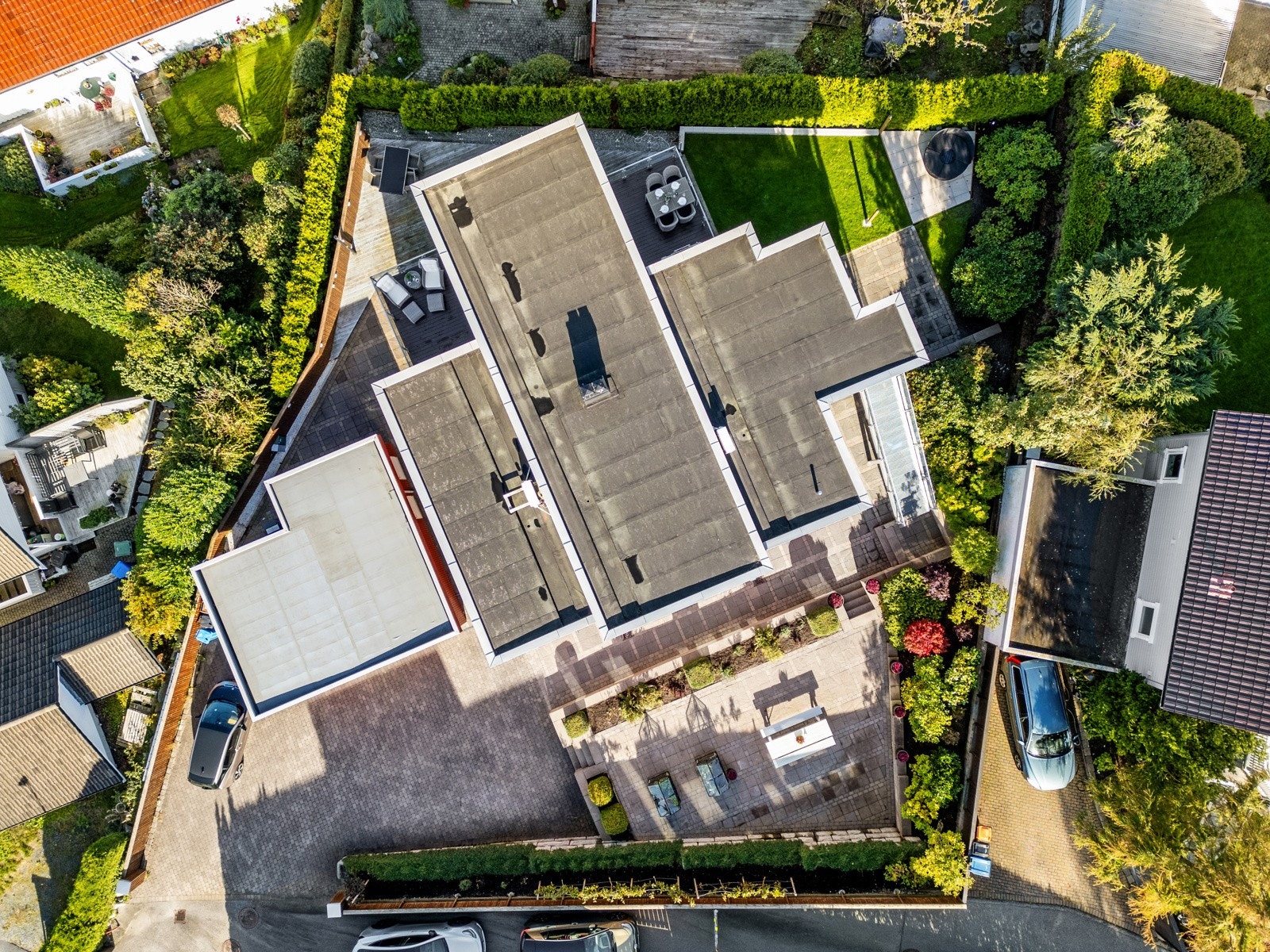 Fasade fra drone Galleribilde