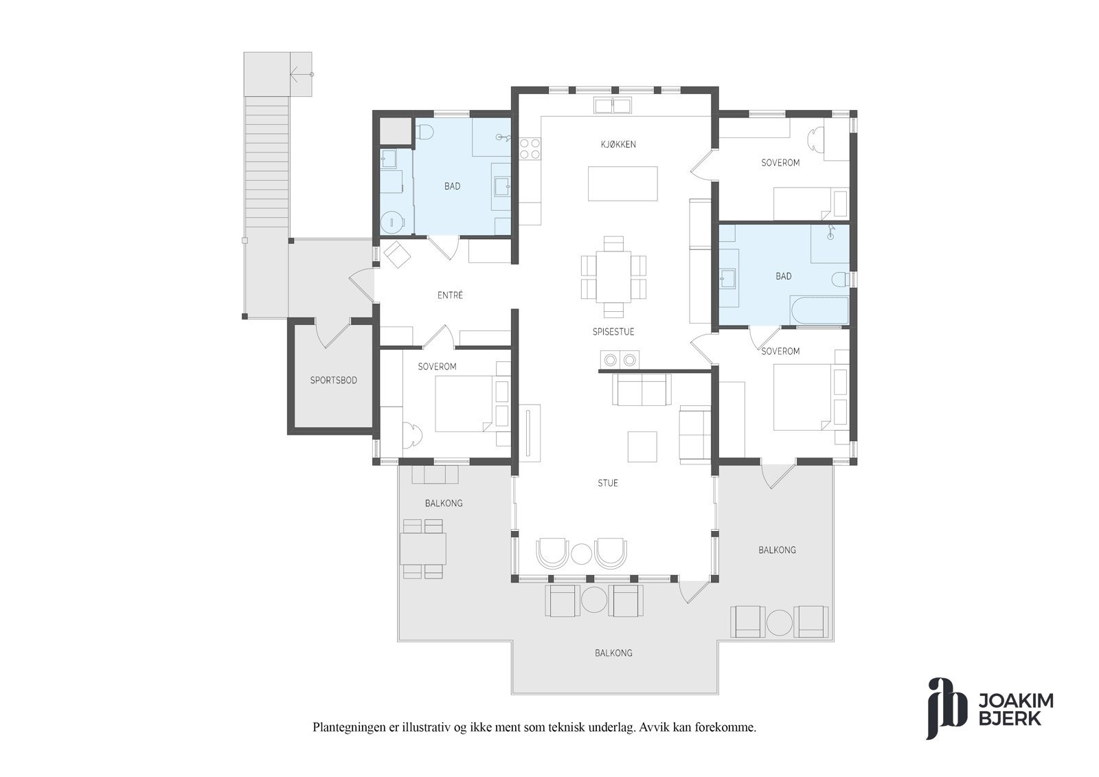 Plantegning Galleribilde