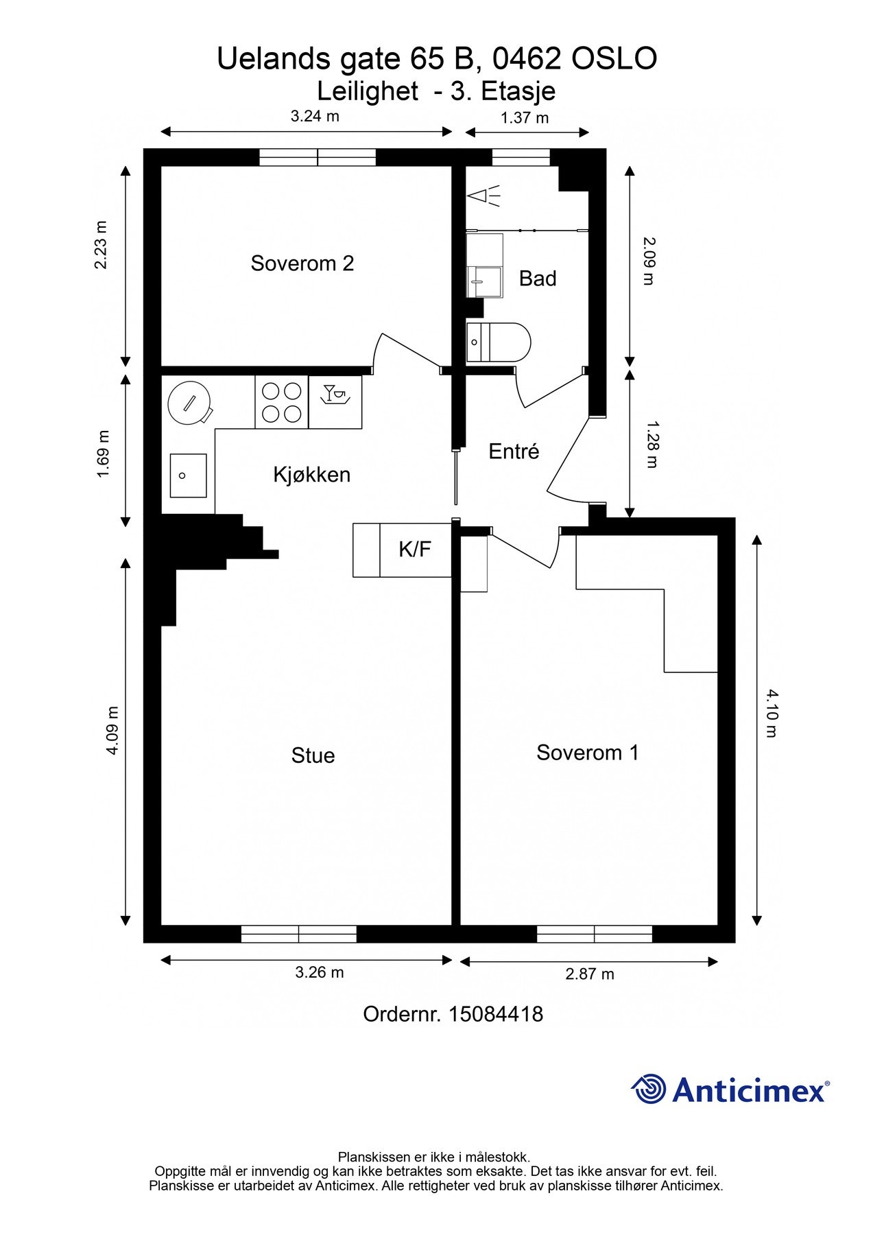 Planskisse. Galleribilde