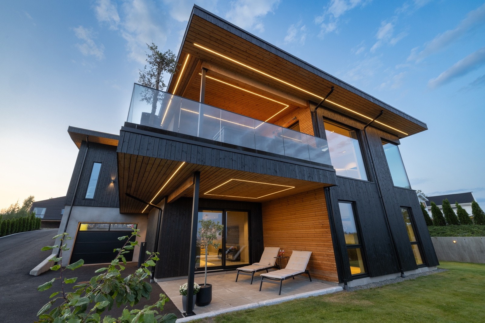 Stilig belysning. Galleribilde