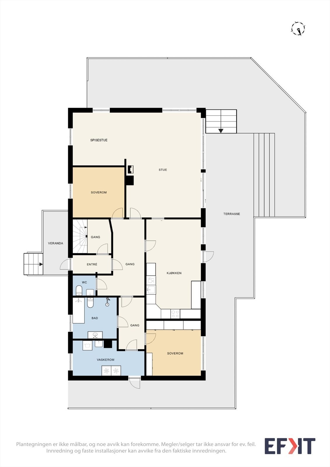 1.etasje våningshuset. Galleribilde