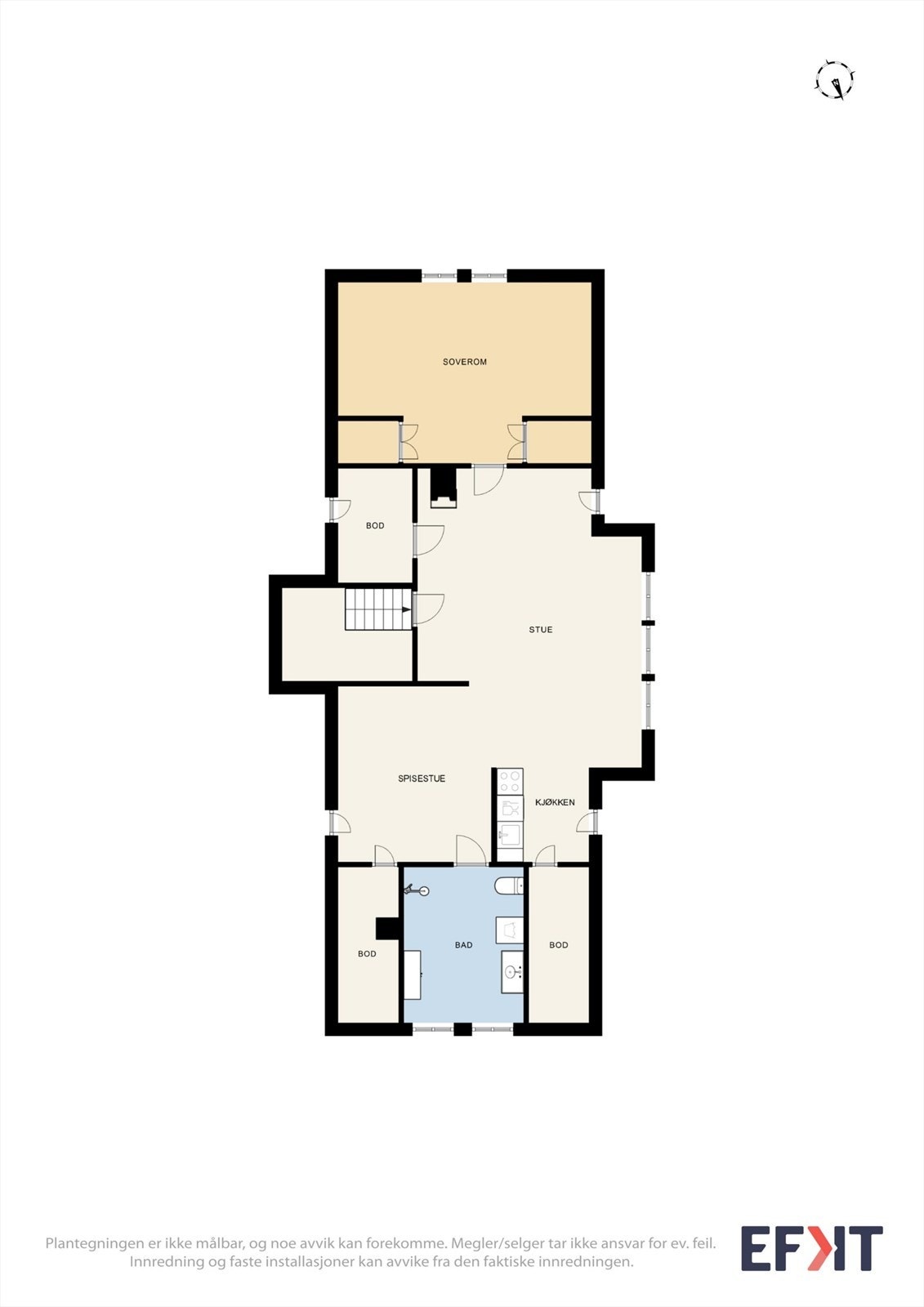 Loftsetasjen våningshuset. Galleribilde