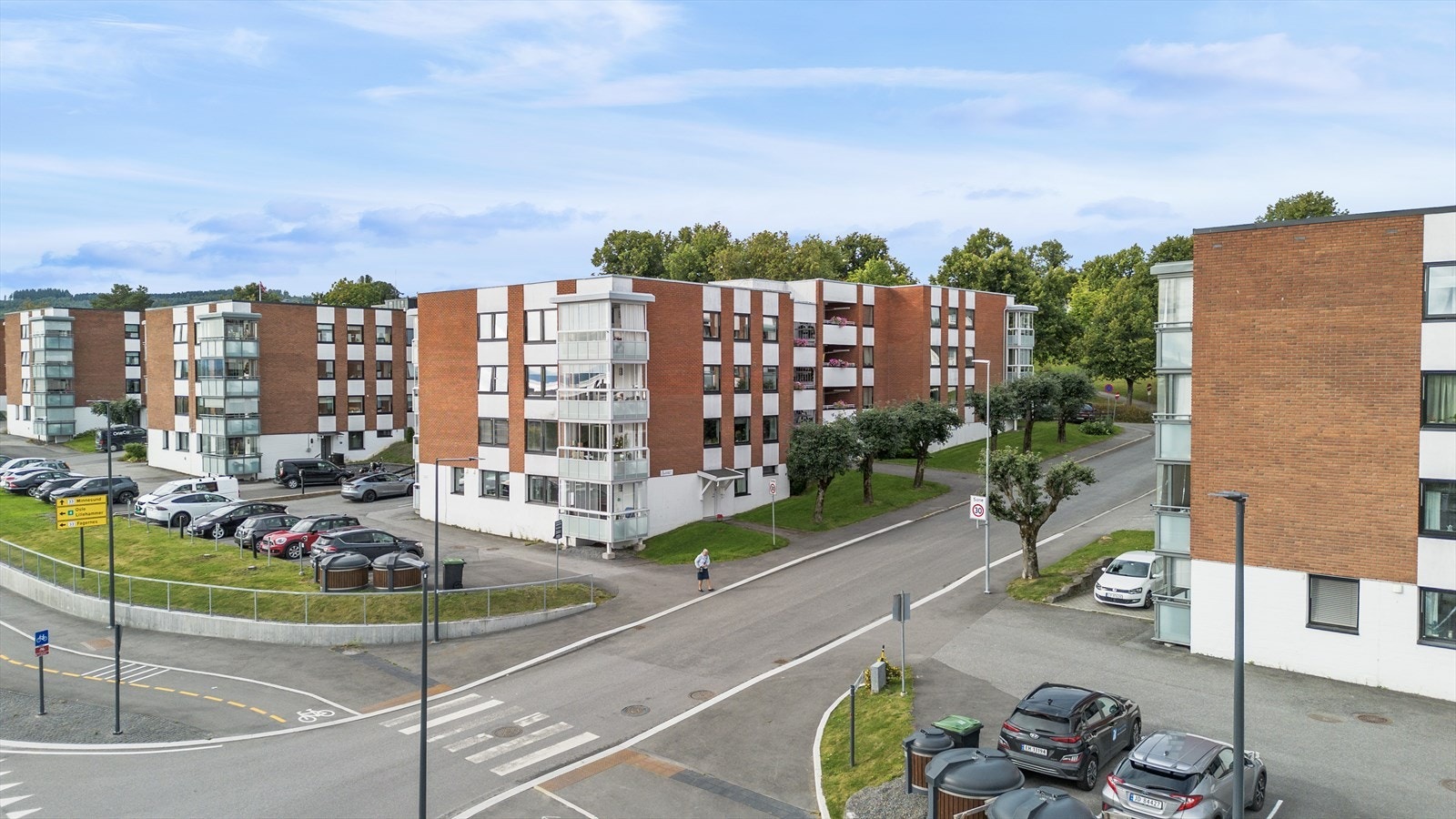 Gangavstand til sentrumsfasiliteter. Galleribilde