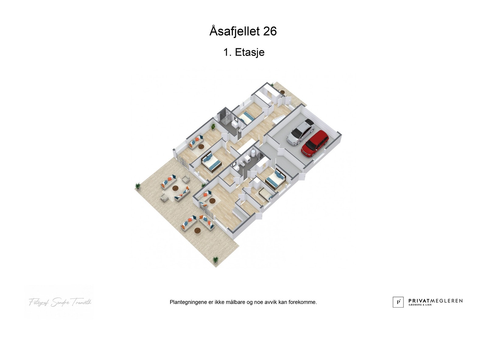Plantegning 1. etasje - ikke målsatt, kun en illustrasjon. Galleribilde