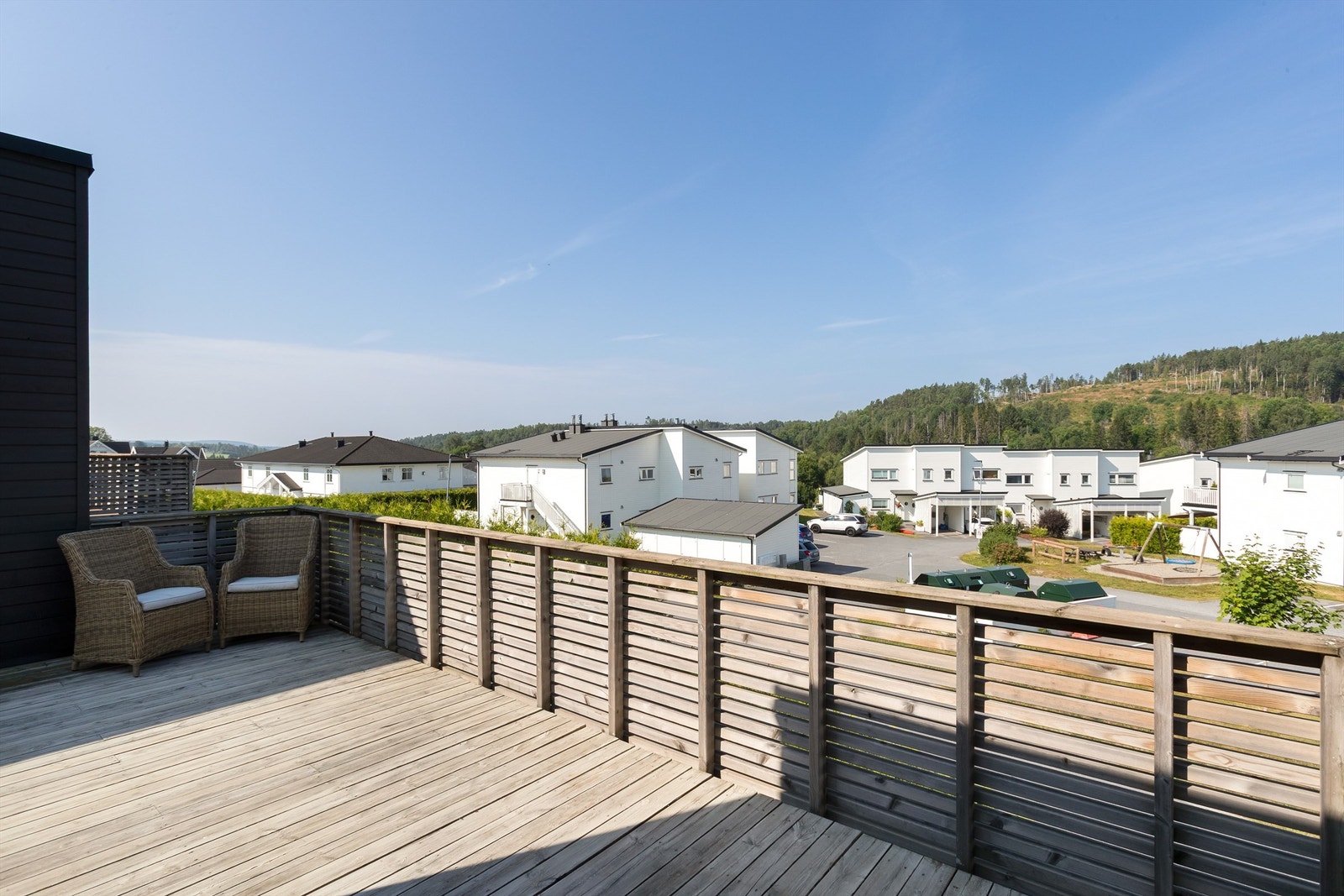 Takterrassen er en flott forlengelse av loftstuen. Galleribilde