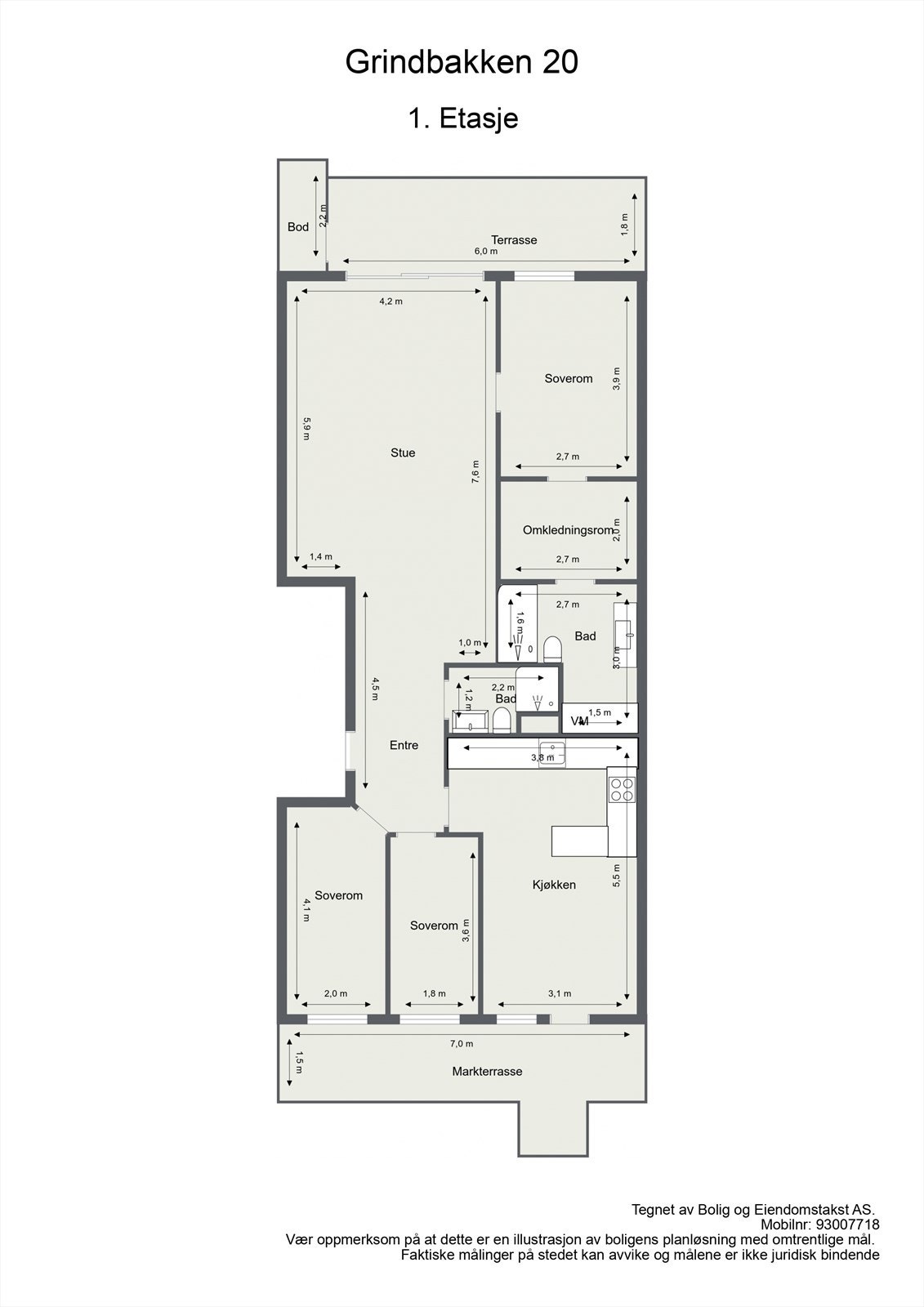 Plantegning Galleribilde