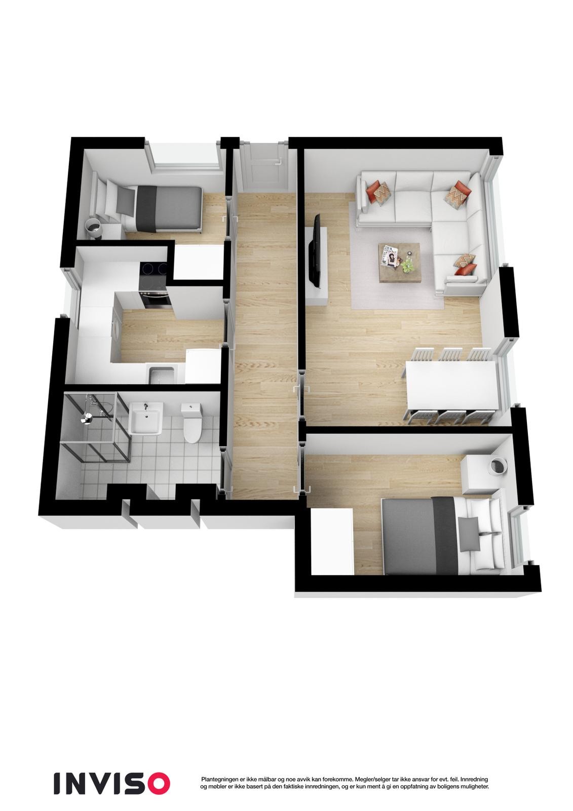 Plantegning 3D Galleribilde